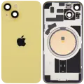 Back Glass w/ MagSafe Magnet For iPhone 14 (Used OEM Pull: Grade C) (Yellow)