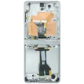 Inner OLED Assembly With Frame For Samsung Galaxy Z Flip 7 5G (US Version) (Refurbished) (White)