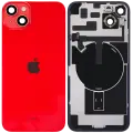 Back Glass w/ MagSafe Magnet & NFC & Flashlight Flex For iPhone 14 Plus (Genuine OEM) (Red)
