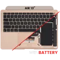Top Case with Battery and Keyboard (ANSI US) For MacBook Air 13" A1932 (2018-2019) (OEM New) (Rose Gold)