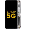 Inner OLED Assembly With Frame For Samsung Galaxy Z Flip  5G (US & International Version) (Refurbished) (Mirror Purple)