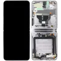 Inner OLED Assembly With Frame For Samsung Galaxy Z Flip  5G (US & International Version) (Refurbished) (Mirror Purple)