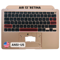 Top Case with Keyboard (ANSI US) For MacBook Air 13" A2337 (2020) (Genuine OEM) (Gold)