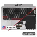 Top Case with Battery and Keyboard (ANSI US) For MacBook Air 13" A3113 (2024) (Genuine OEM) (Space Gray)
