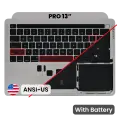 Top Case with Battery and Keyboard (ANSI US) For MacBook Pro 13" A2338 (2020-2023) (Genuine OEM) (Space Gray)