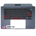 Top Case with Keyboard (ANSI US) For MacBook Air 15" A2941 (2023) (Genuine OEM) (Midnight)