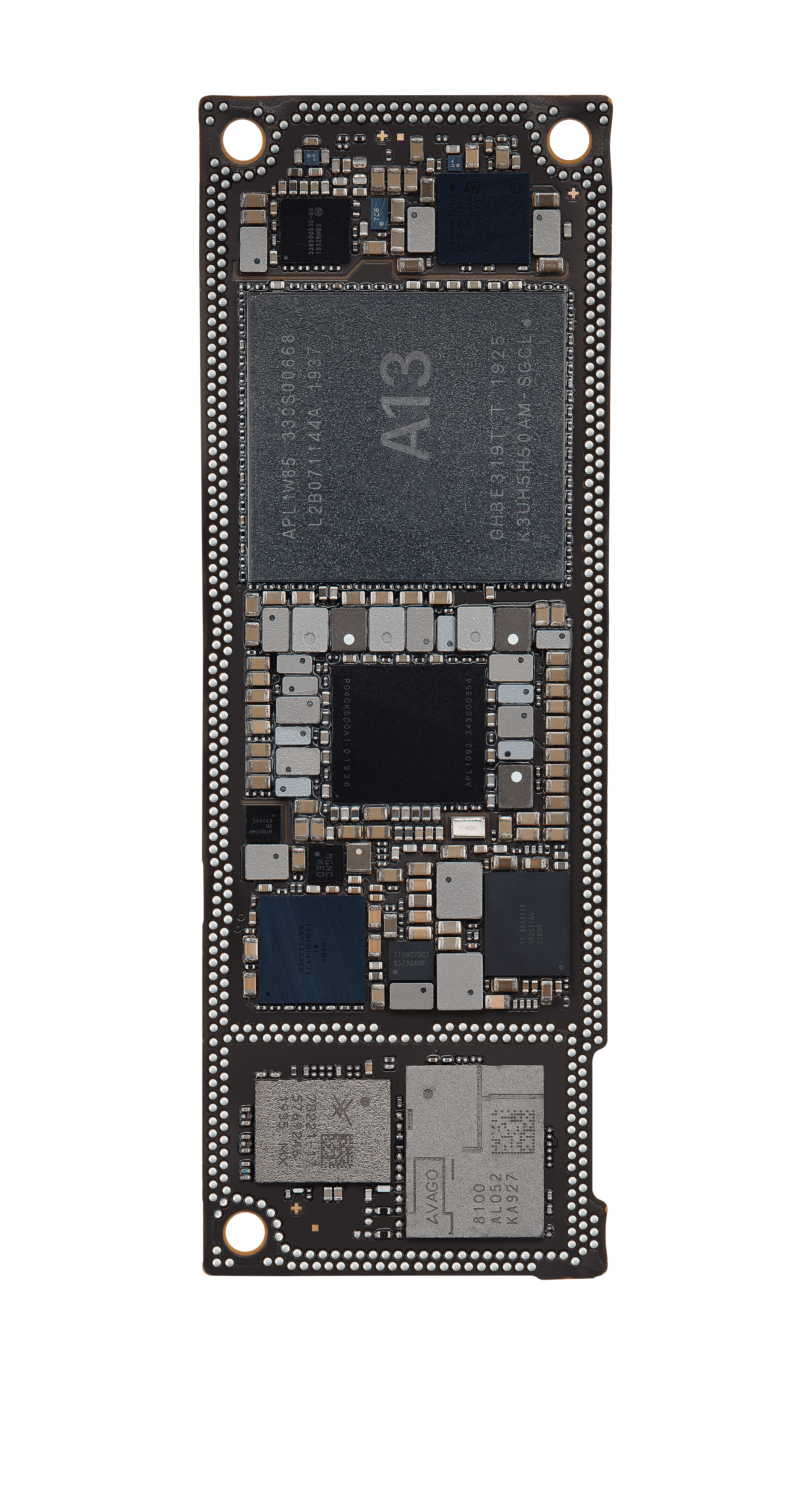 Top logic board back view