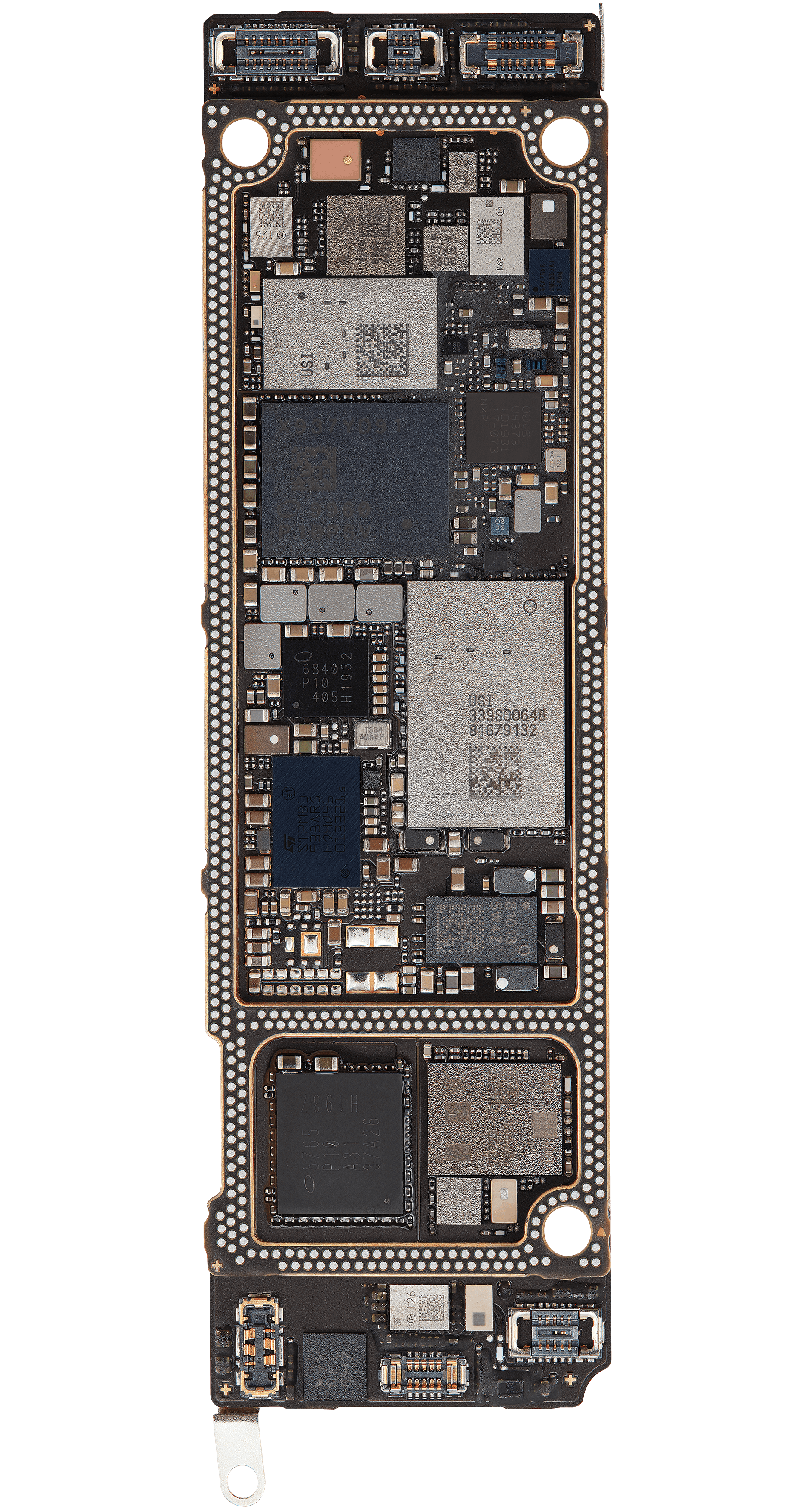 Bottom logic board front view