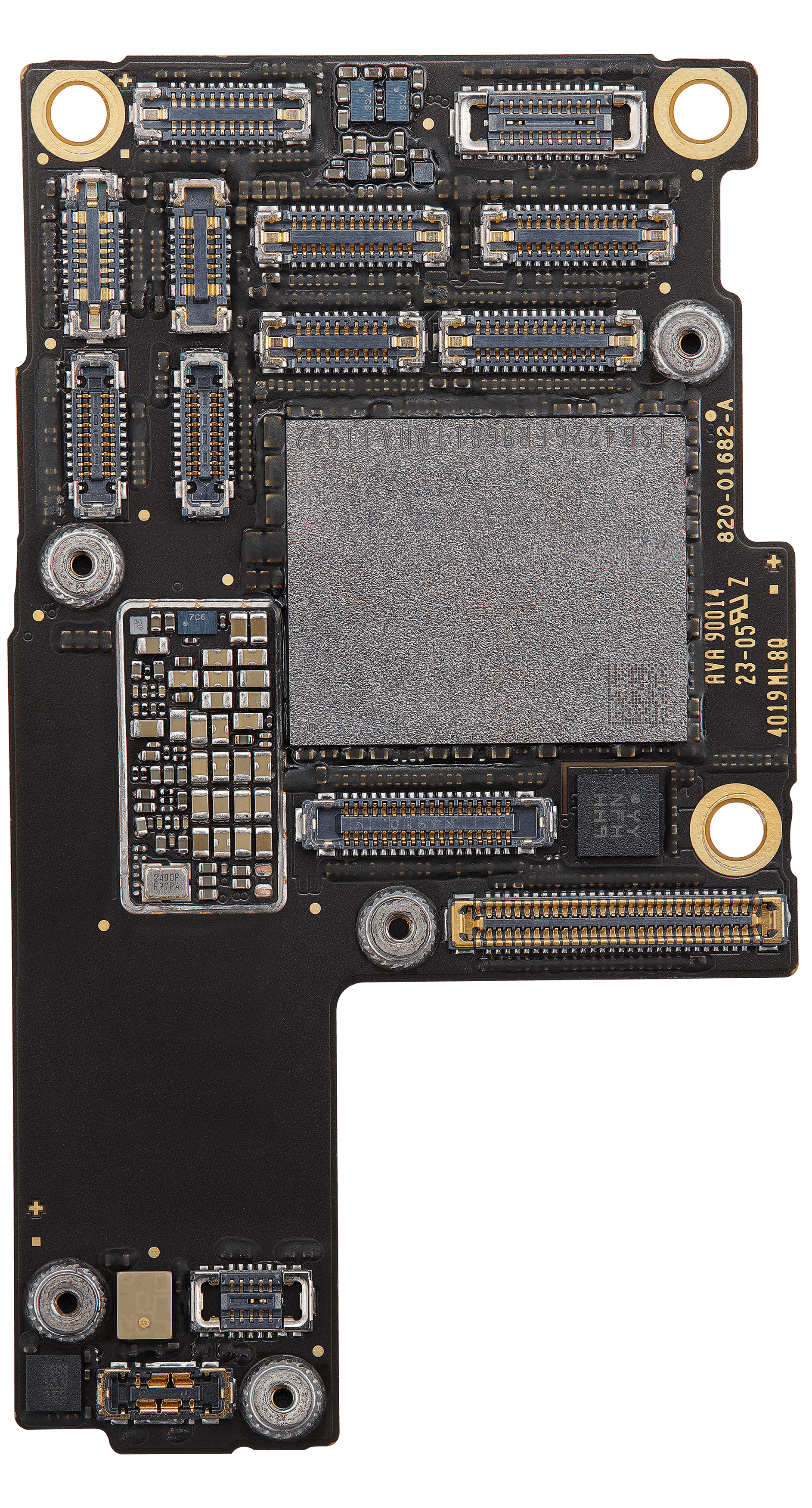 Top logic board front view