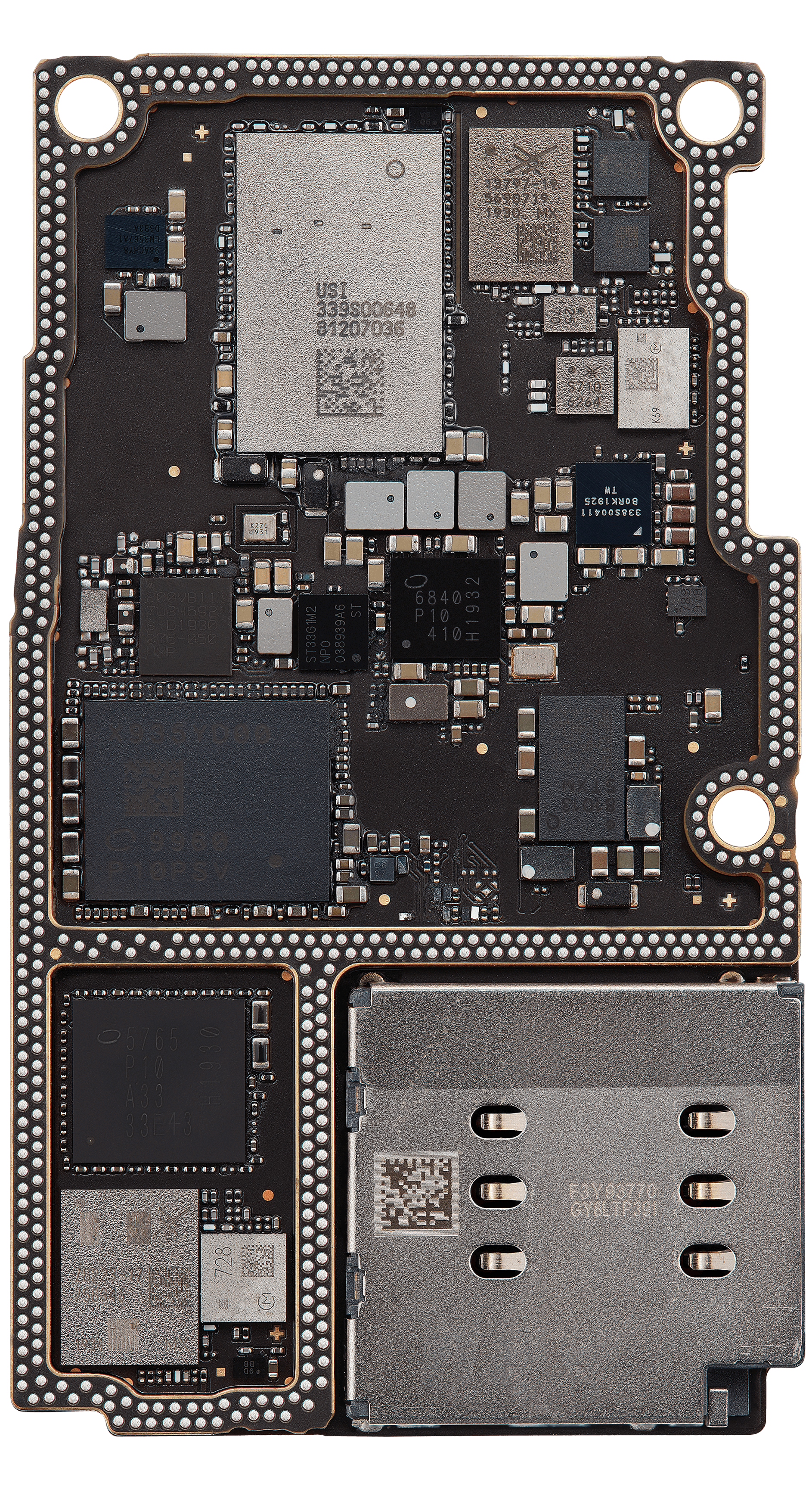Bottom logic board front view