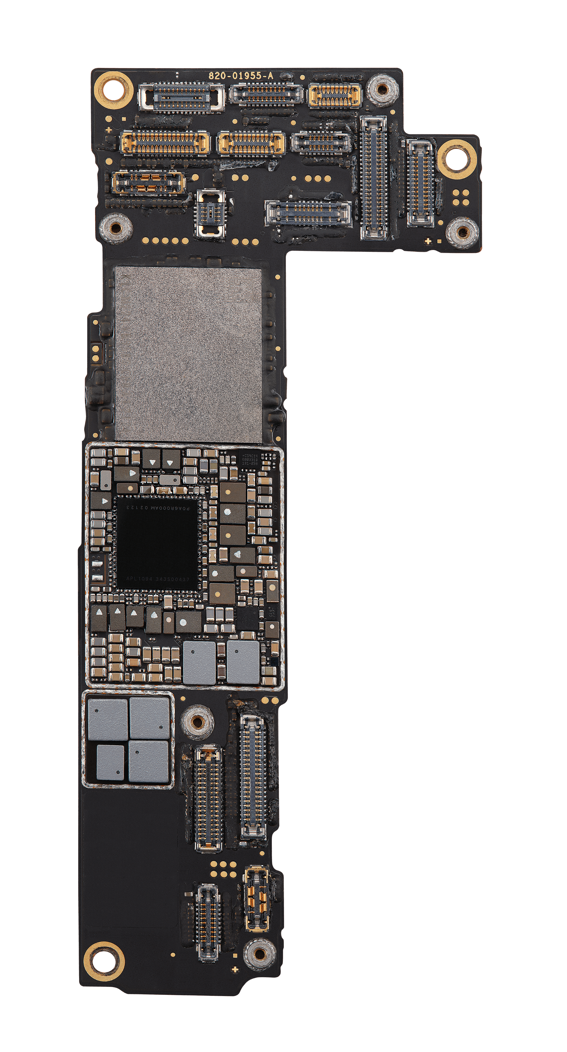 Top logic board front view