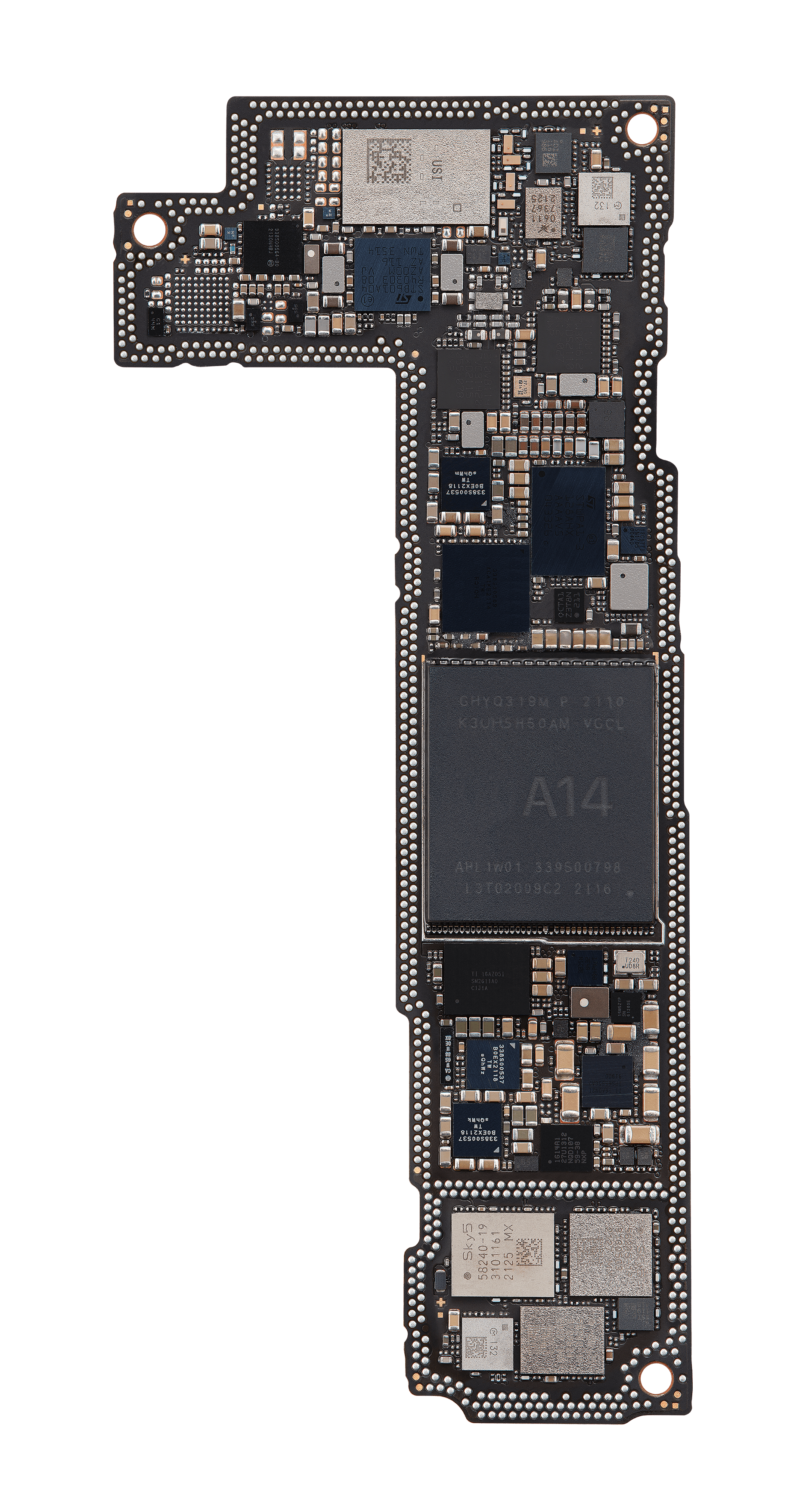 Top logic board back view