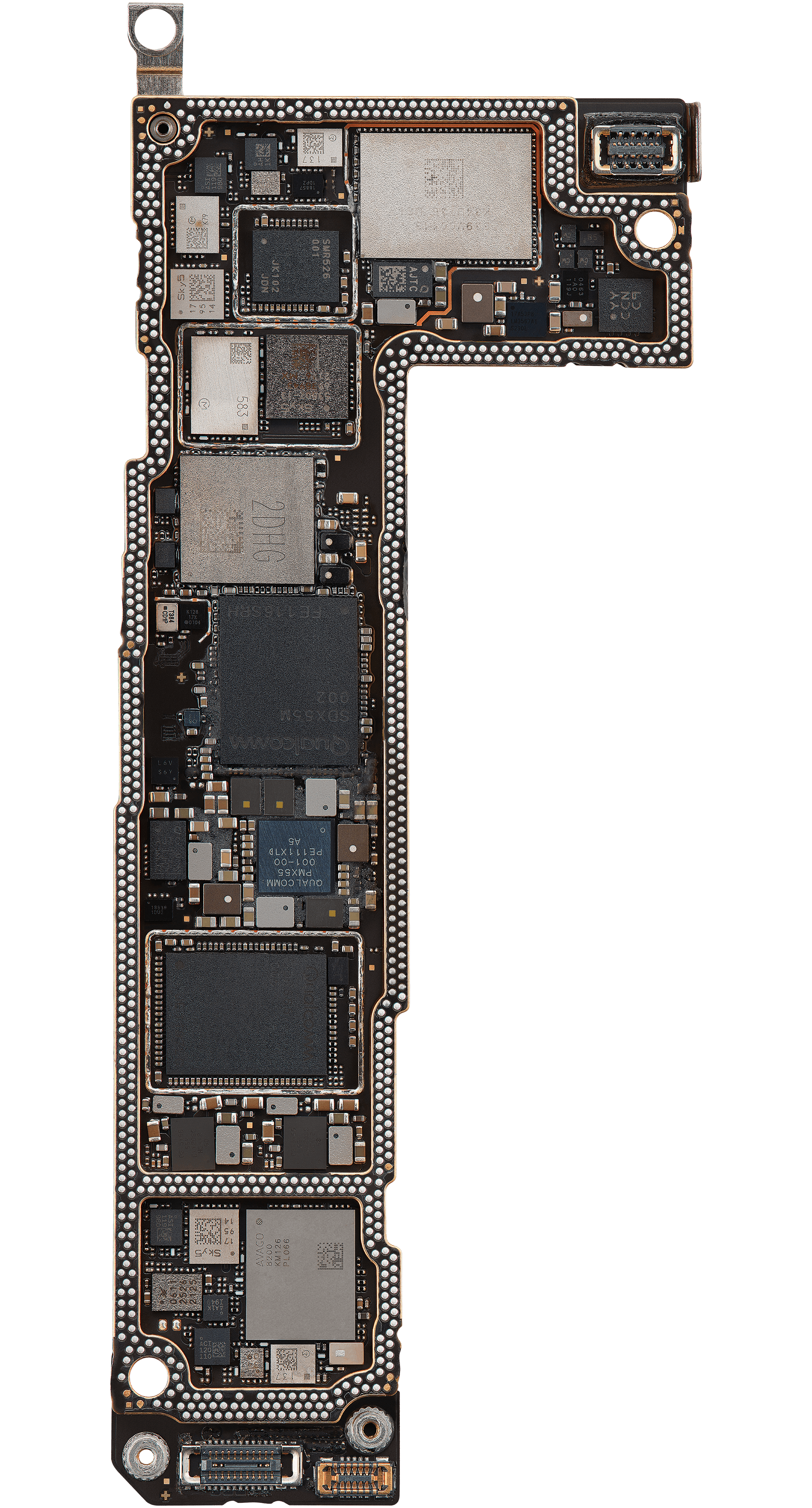 Bottom logic board front view