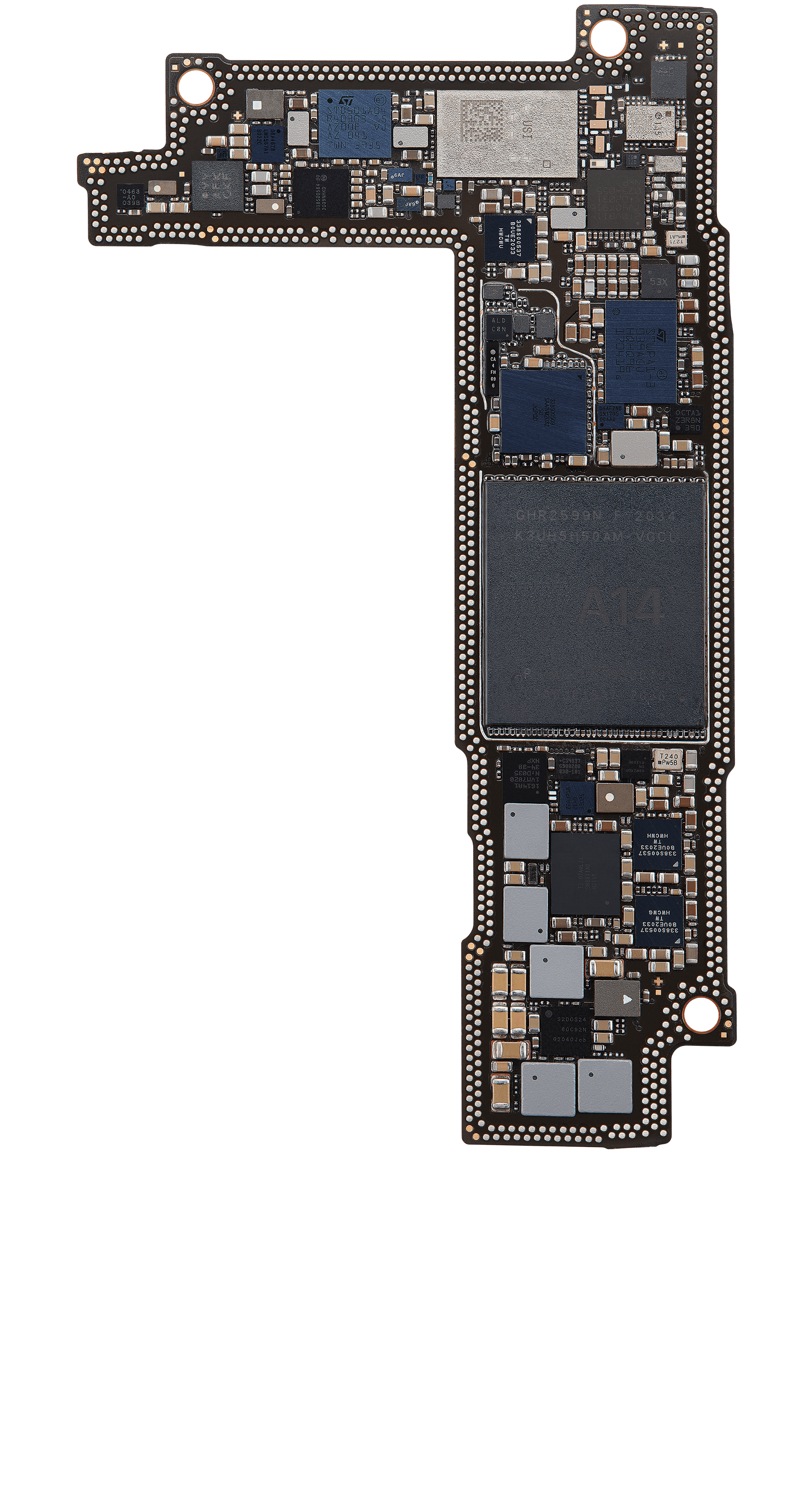 Top logic board back view
