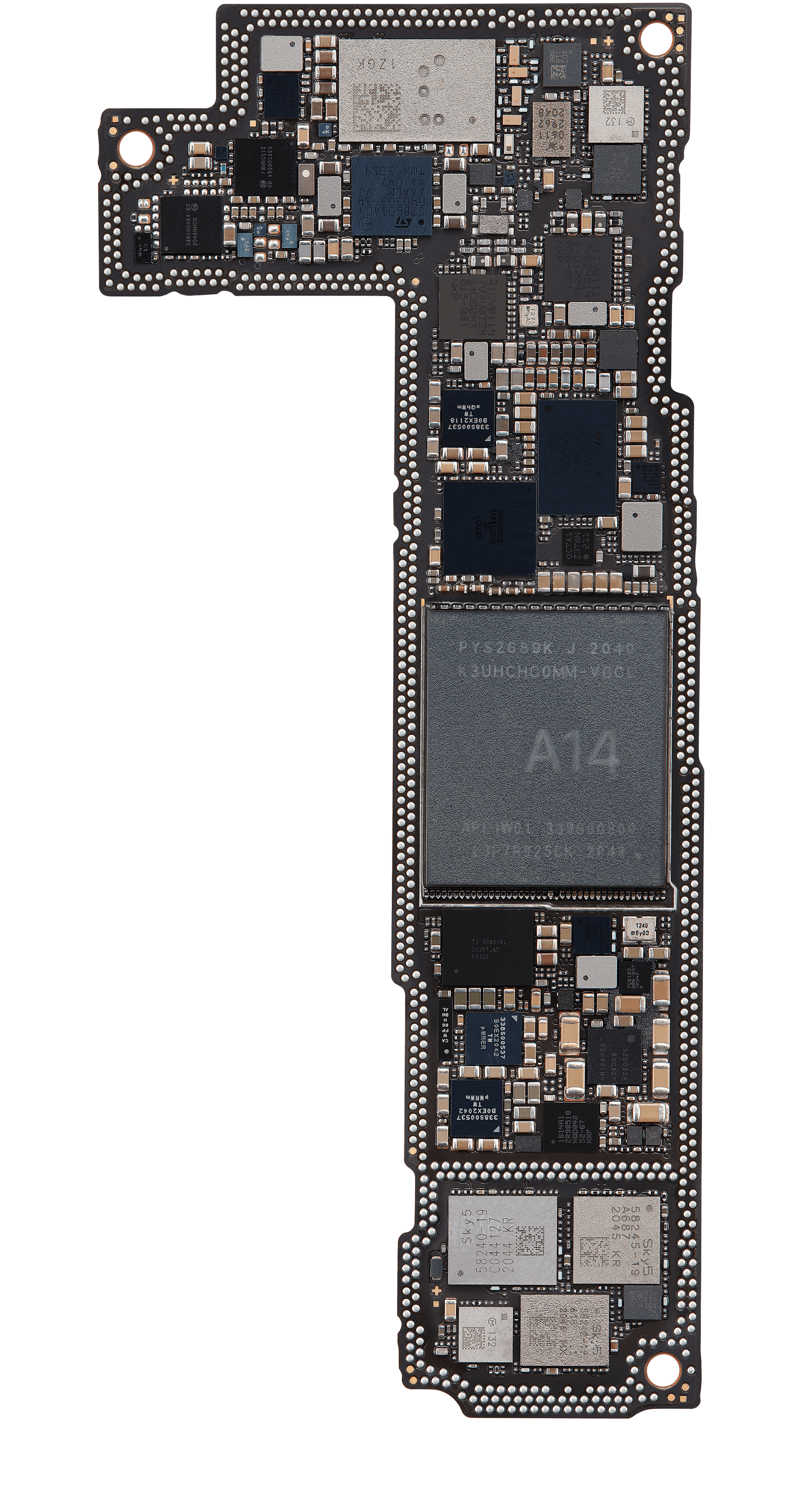 Top logic board back view