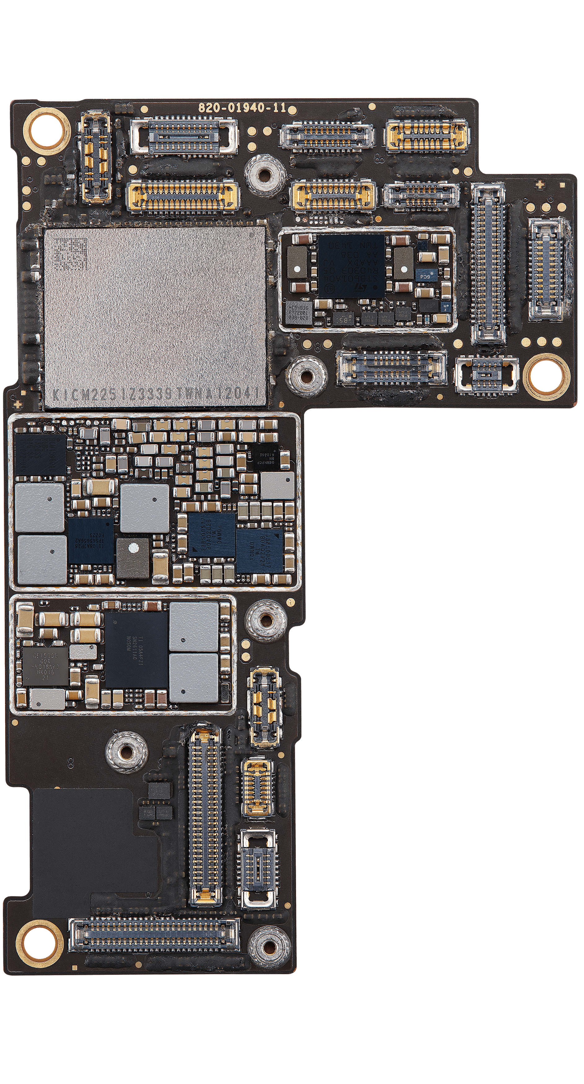 Top logic board front view