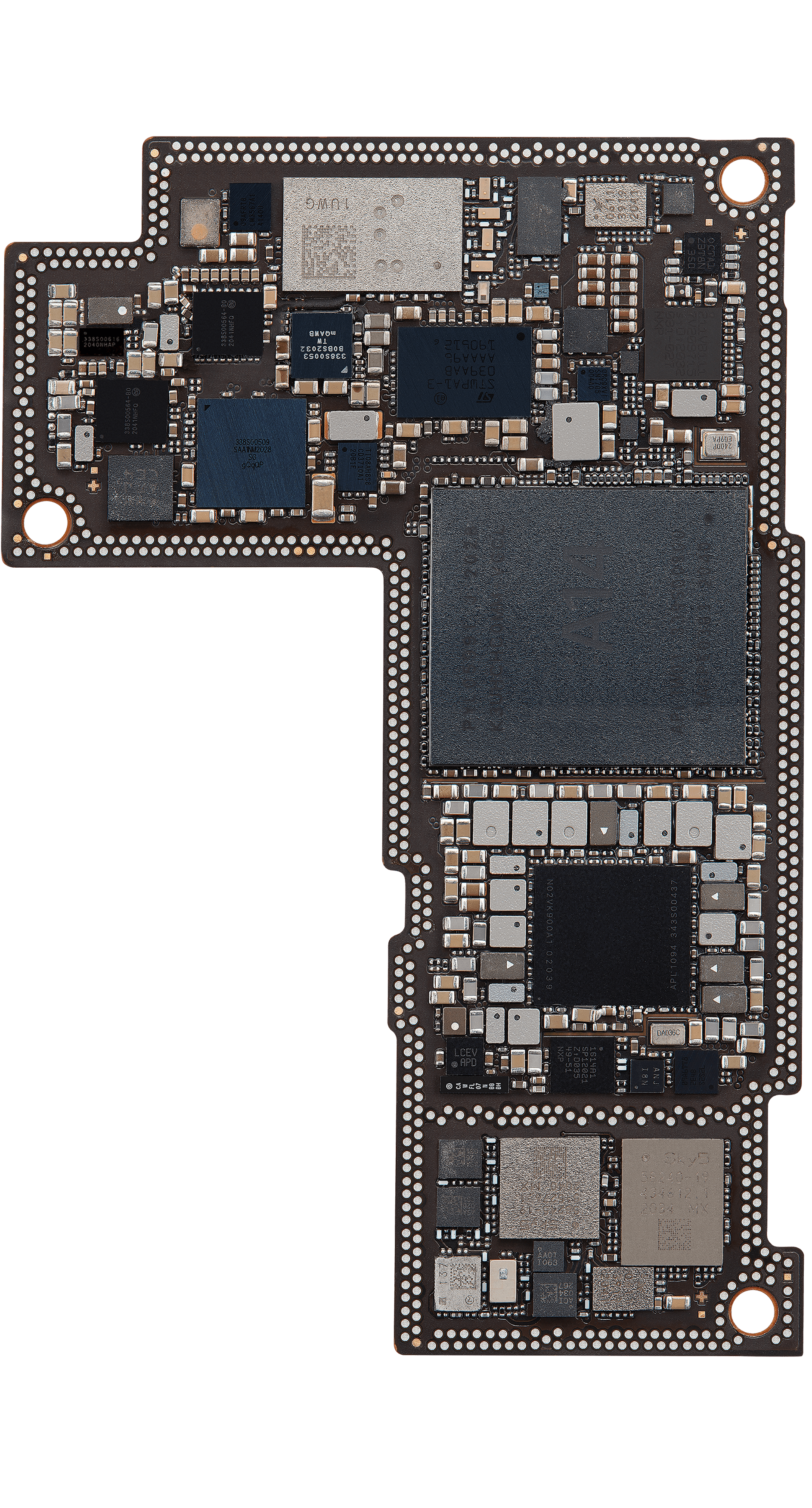 Top logic board back view