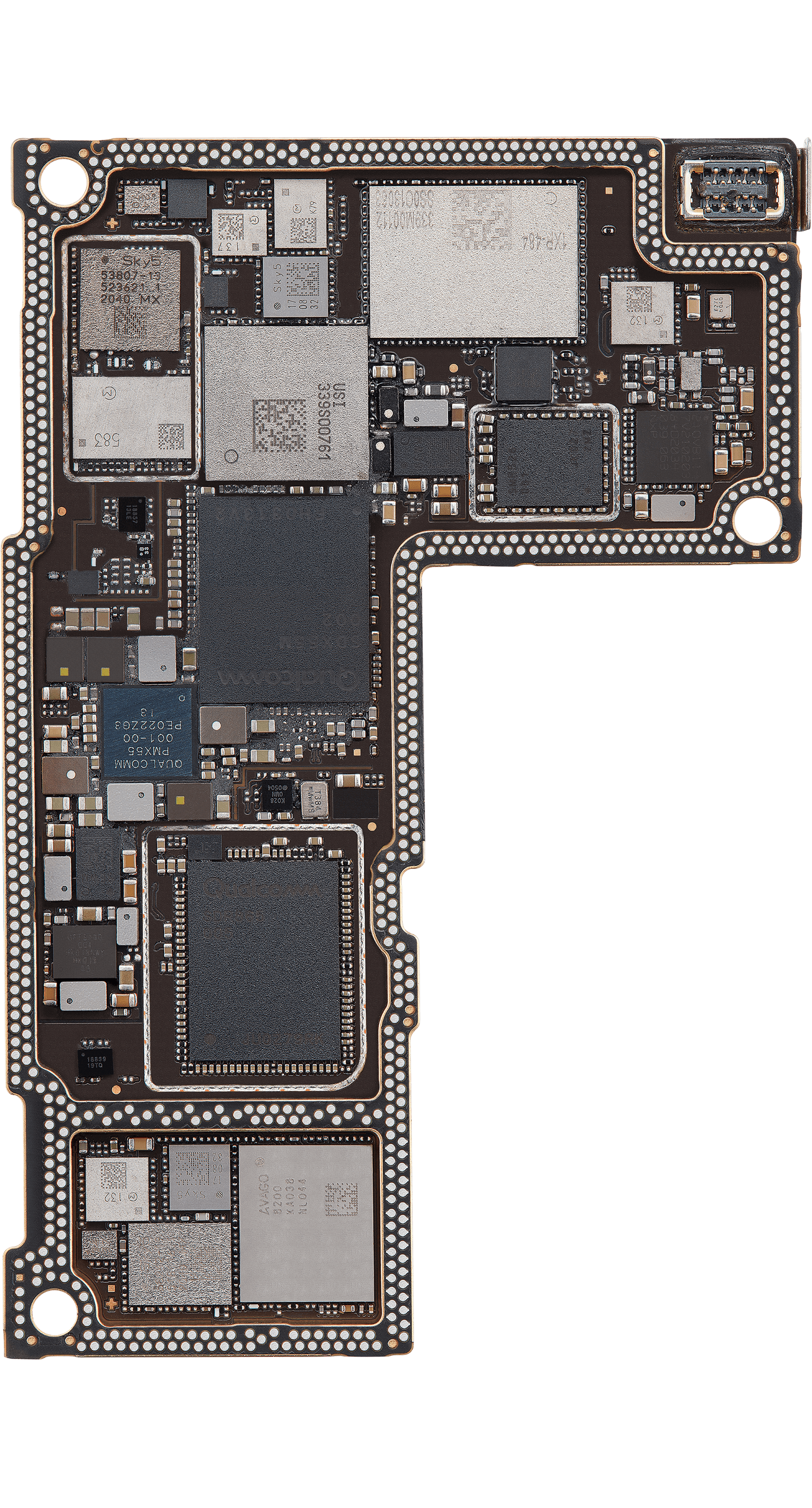 Bottom logic board front view