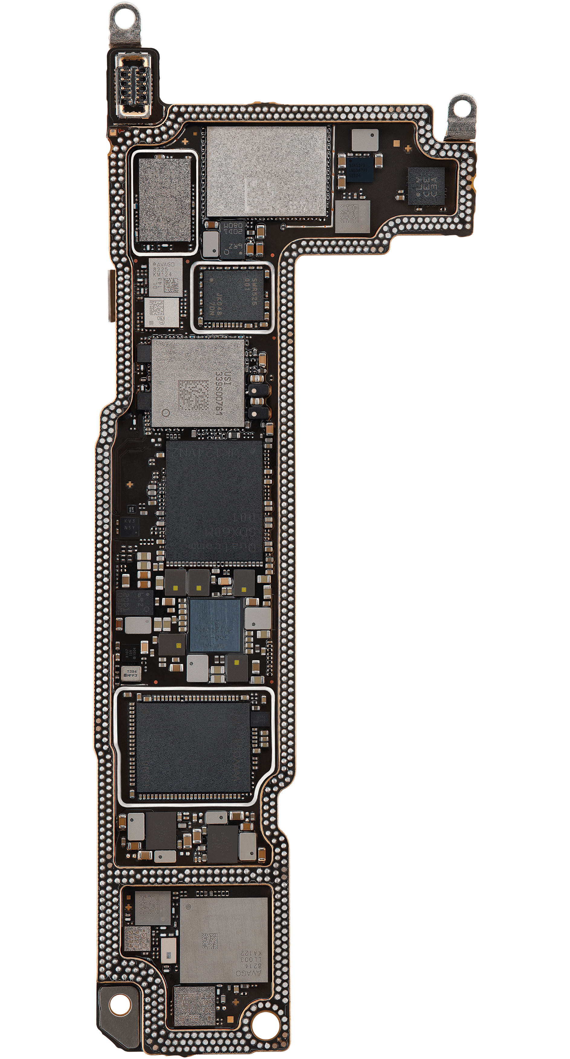 Bottom logic board front view