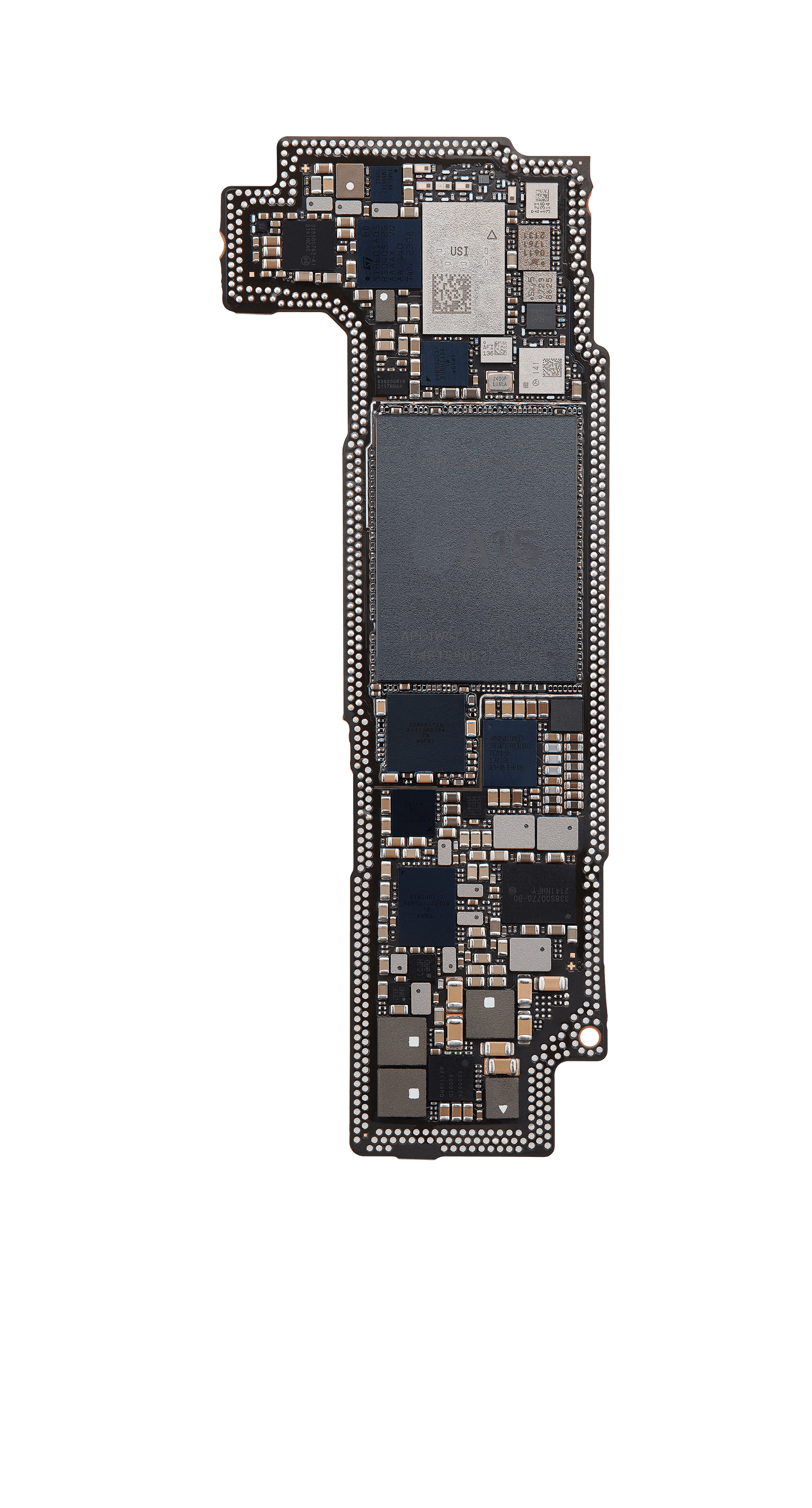 Top logic board back view