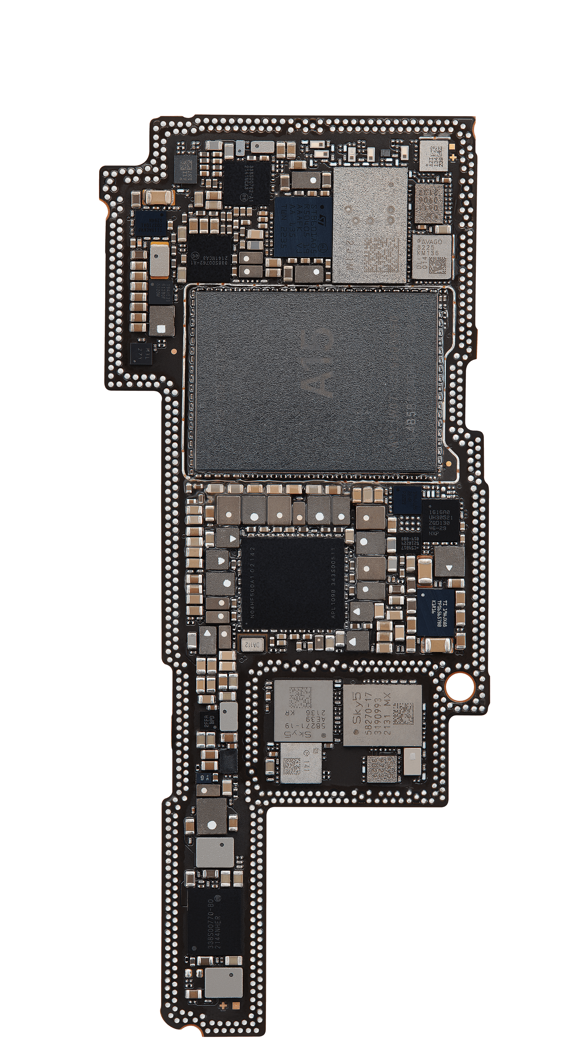 Top logic board back view