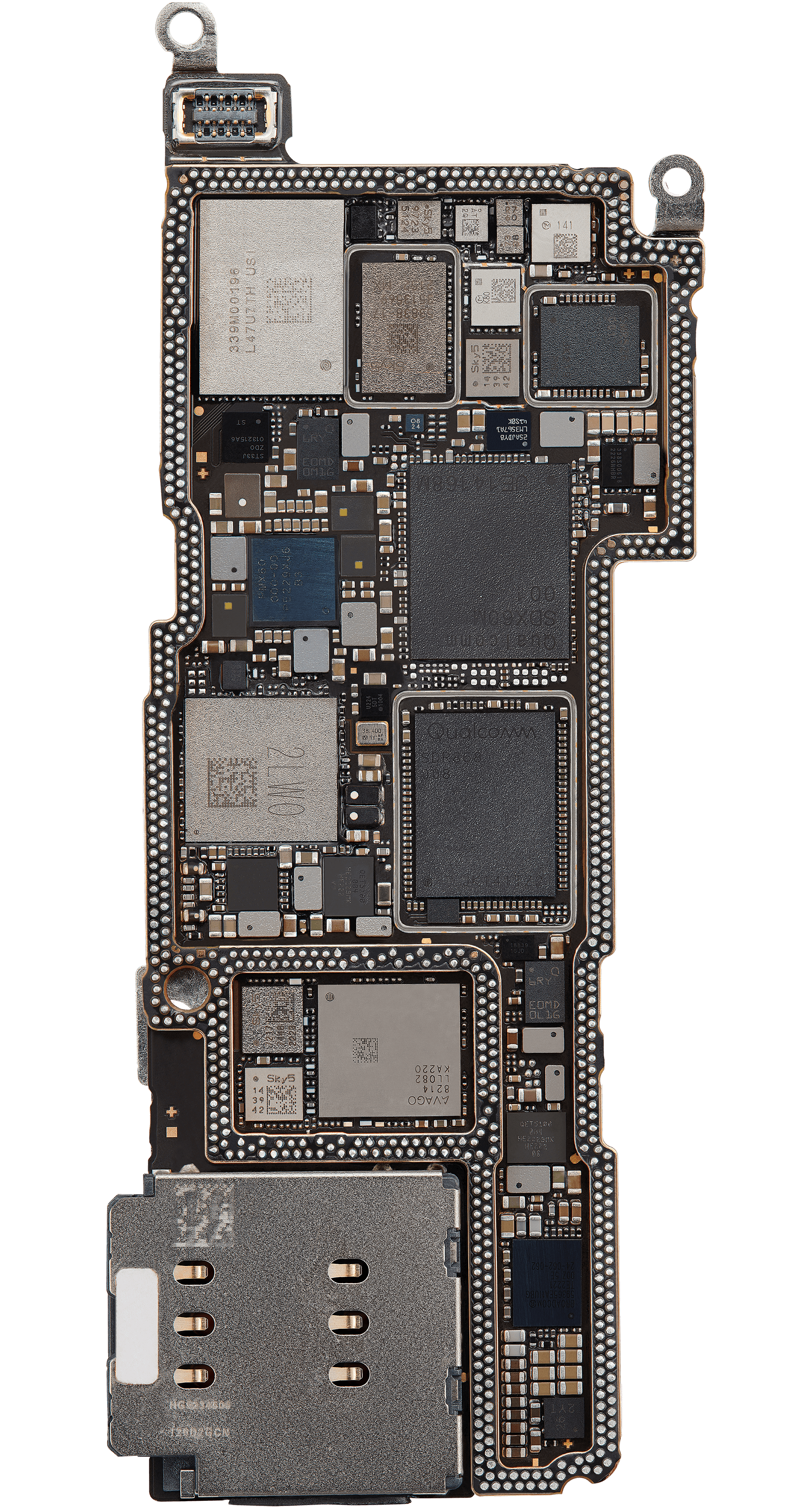 Bottom logic board front view