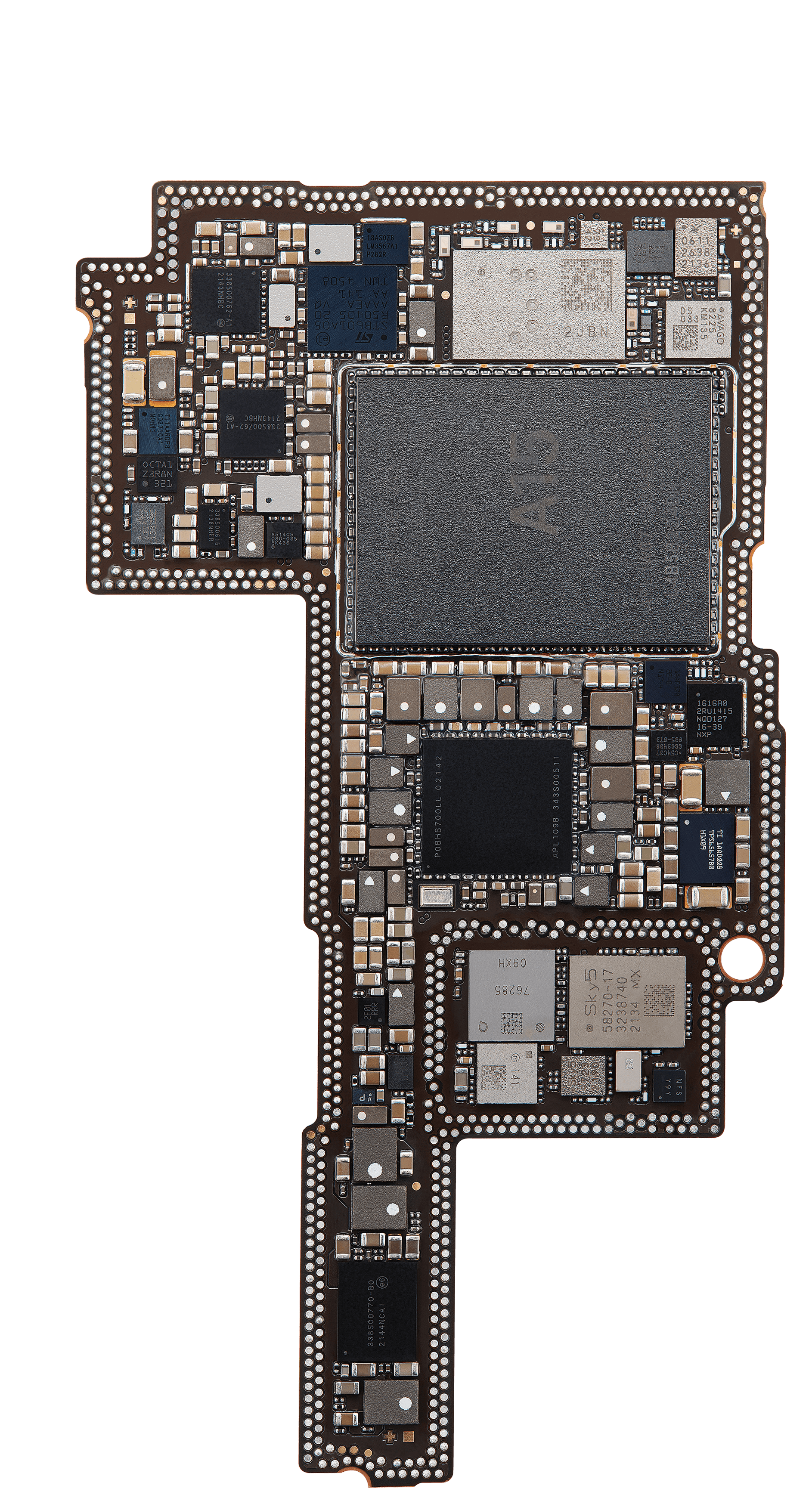 Top logic board back view