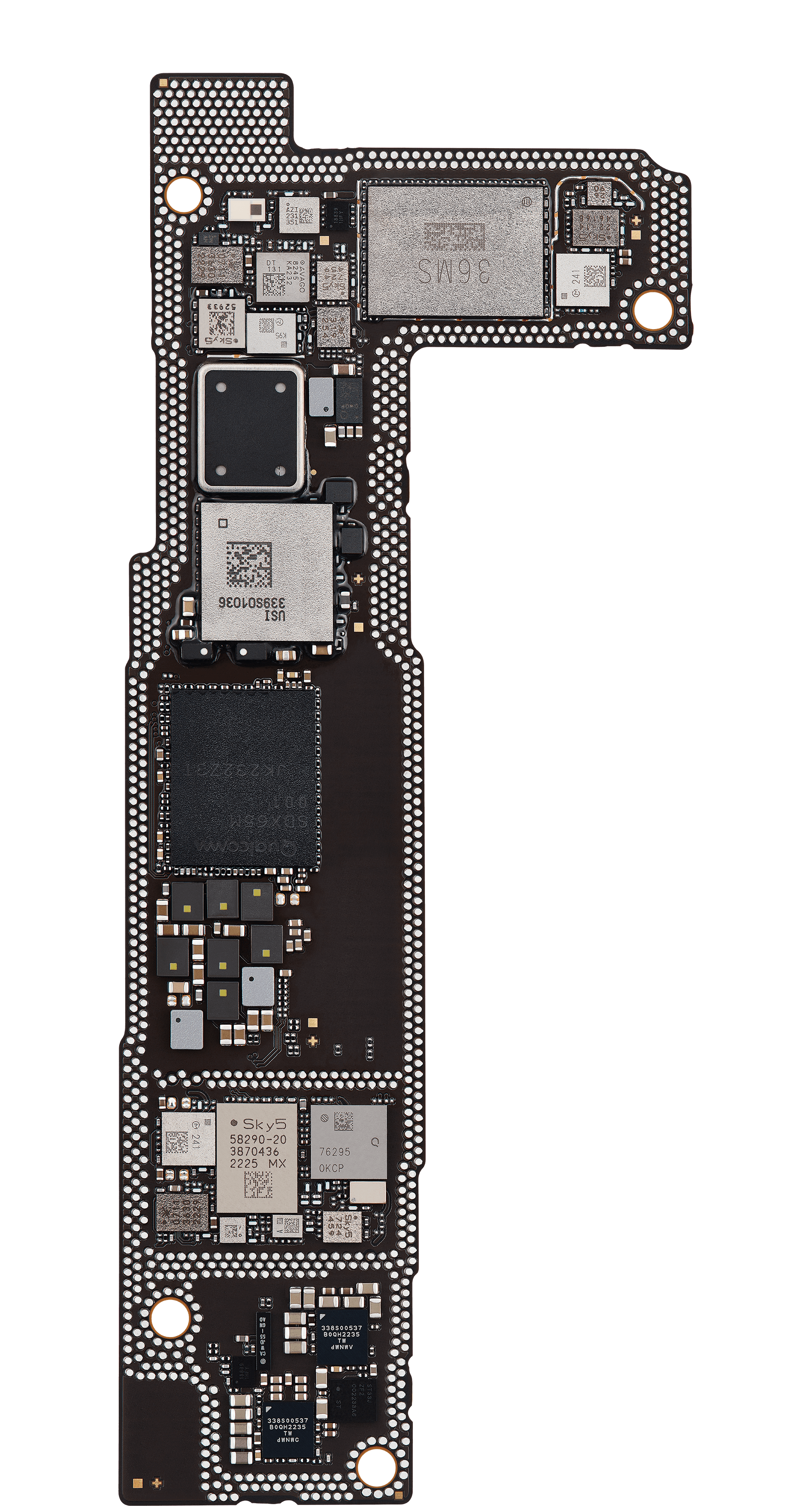 Top logic board back view