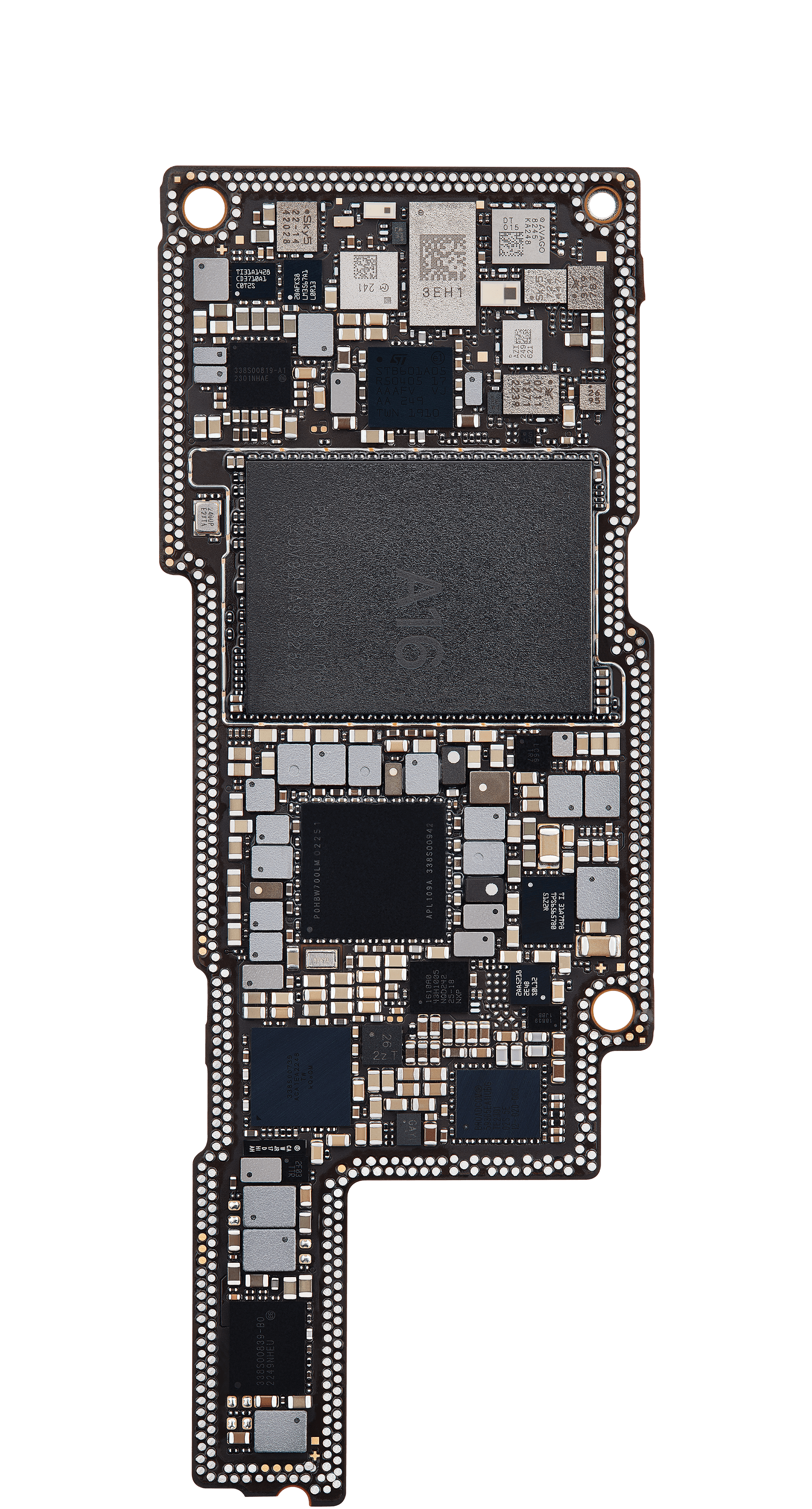 Top logic board back view