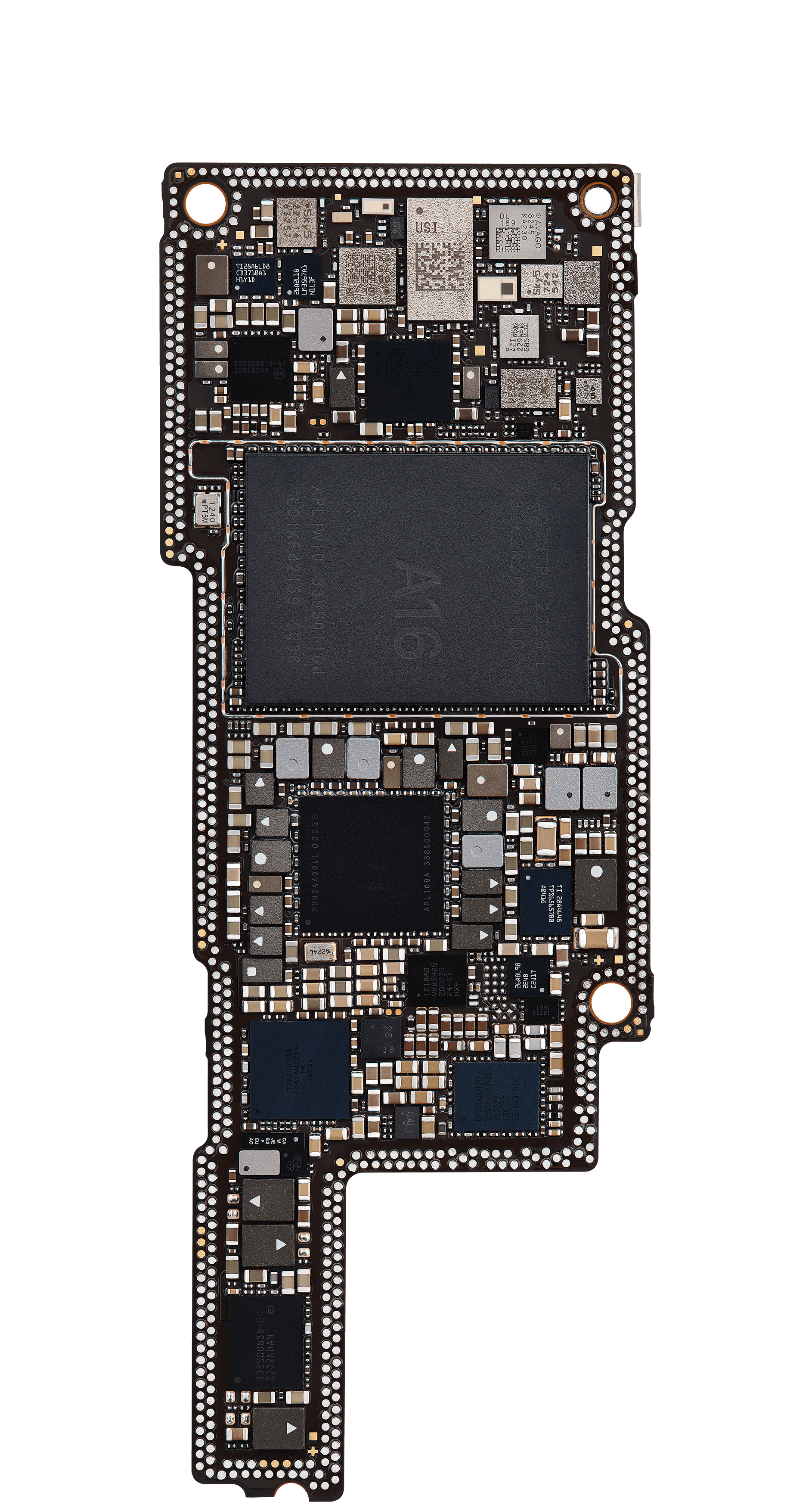 Top logic board back view
