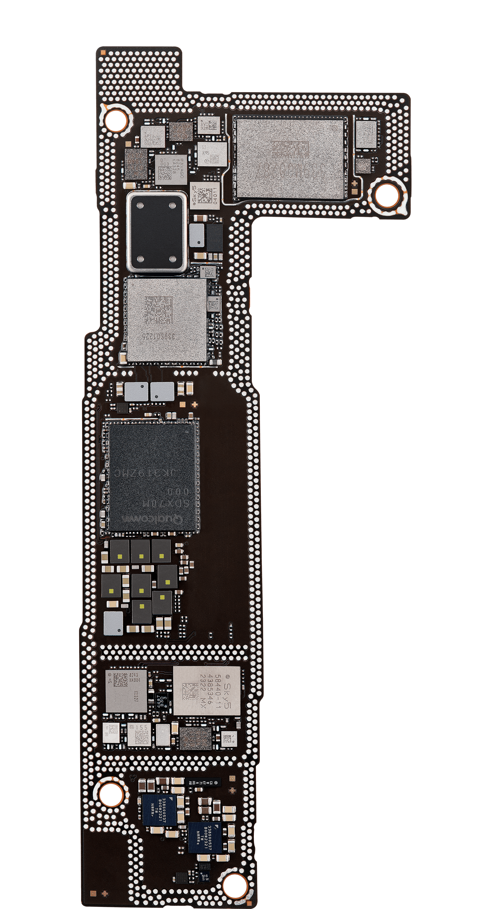 Top logic board back view