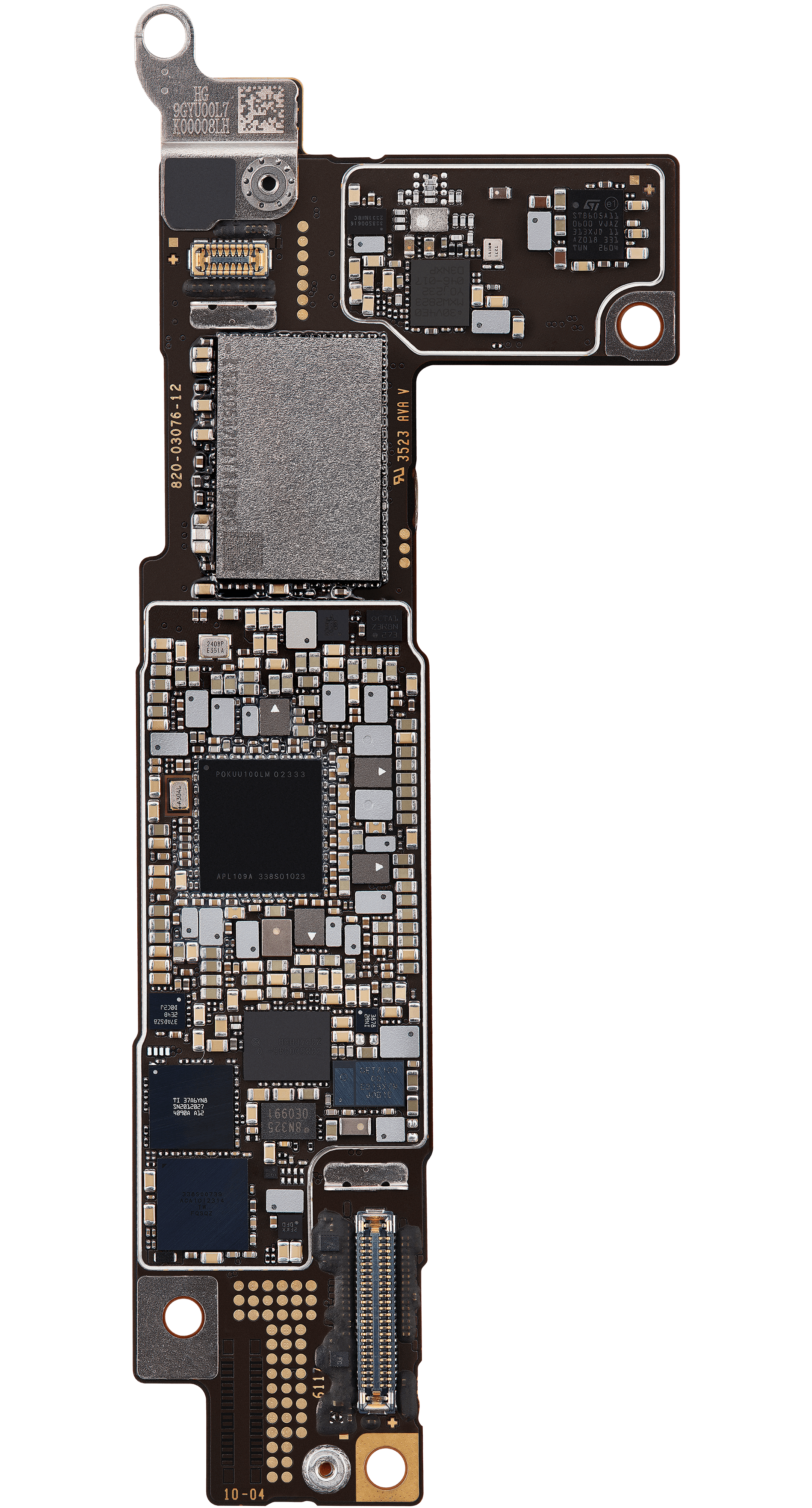 Bottom logic board rear view
