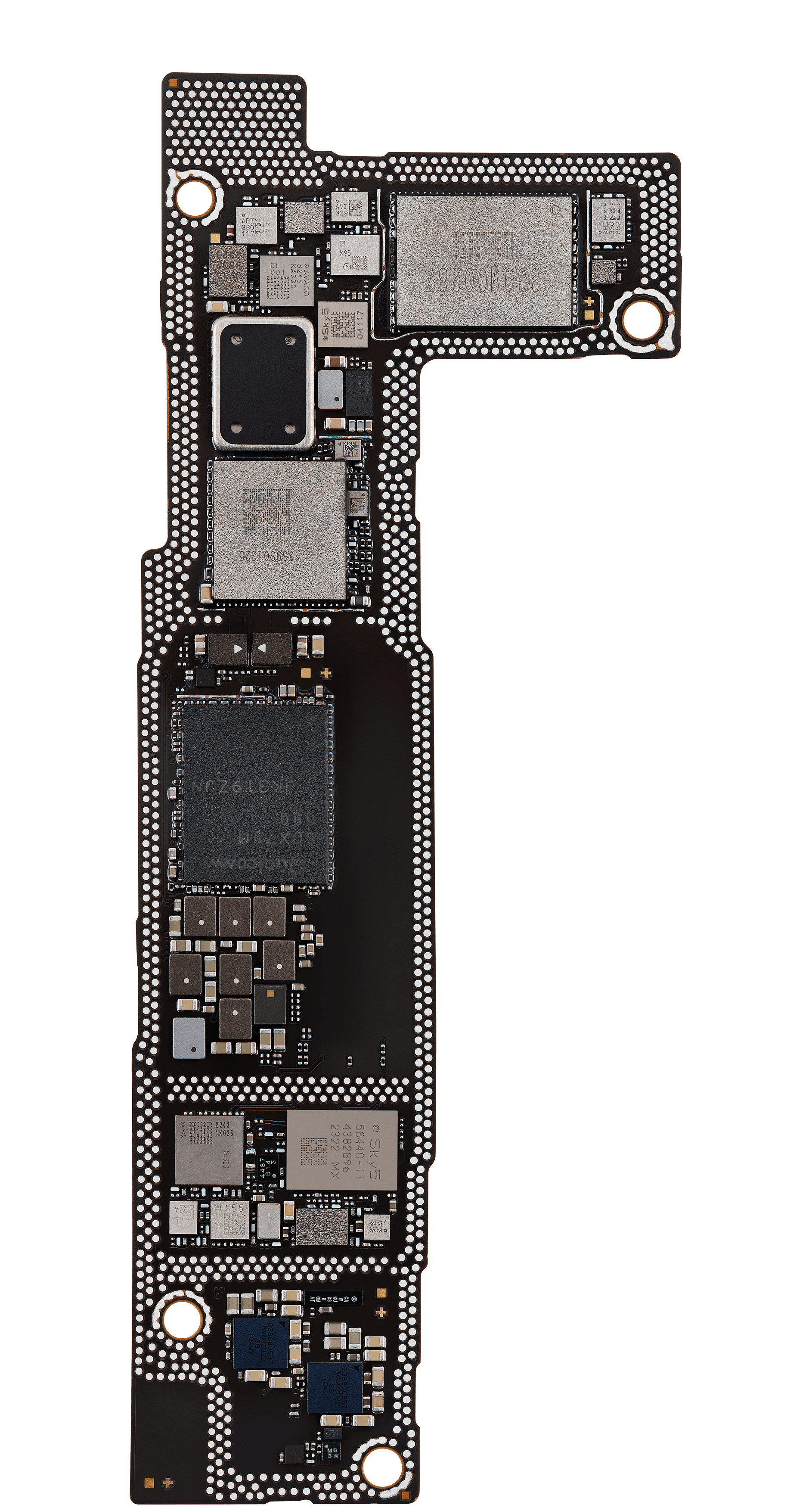 Top logic board back view