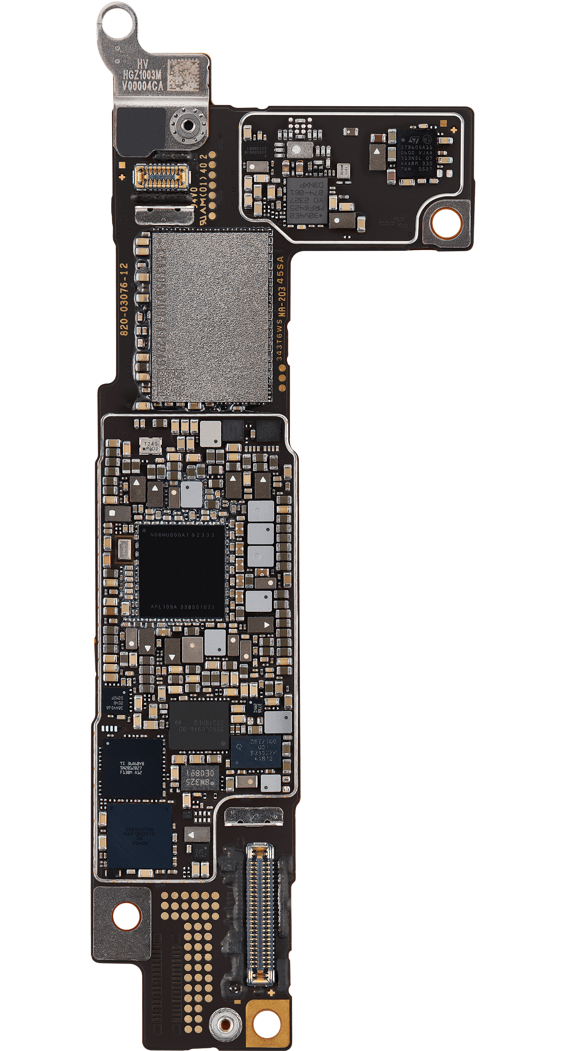 Bottom logic board rear view