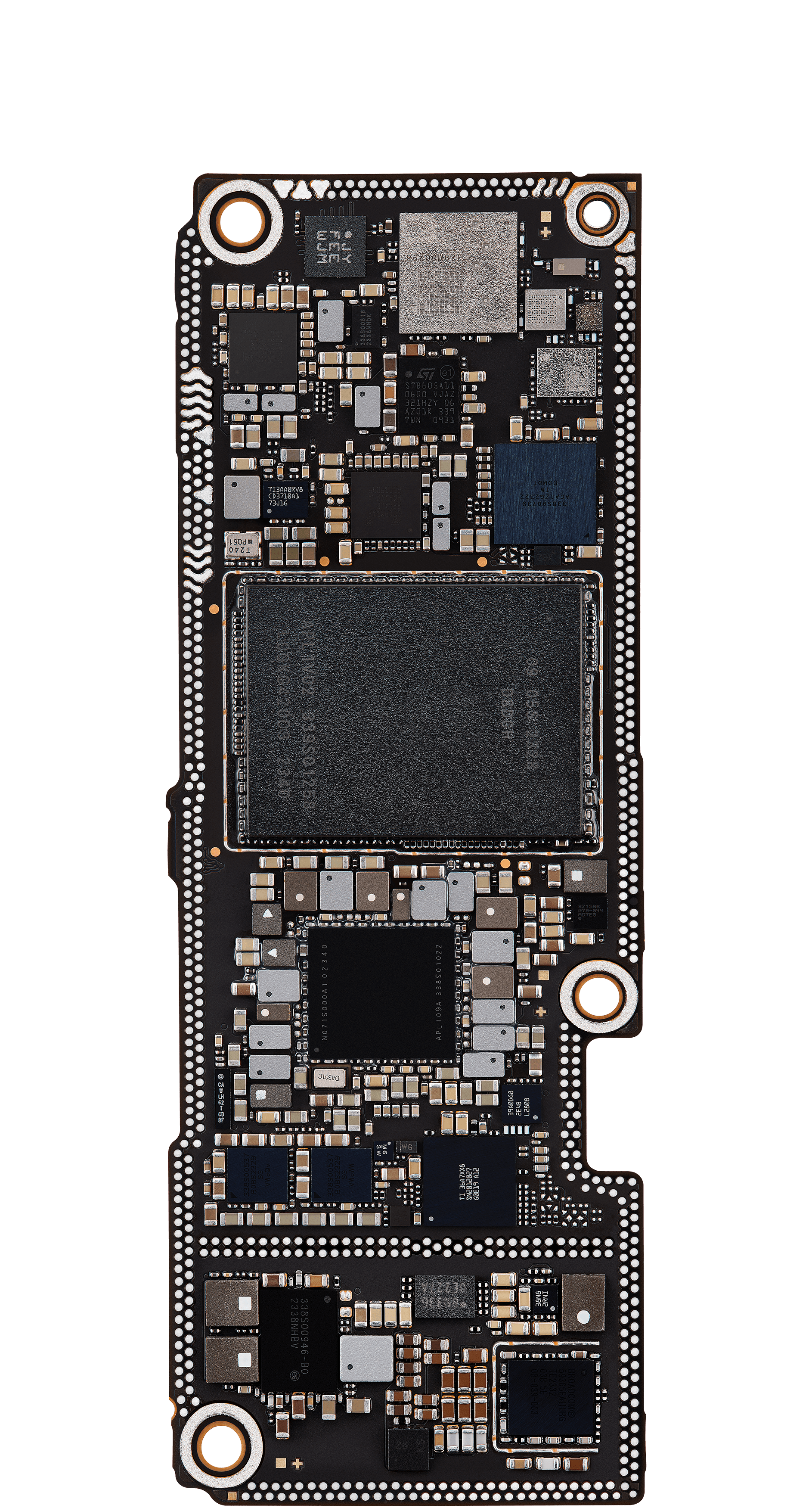 Top logic board back view