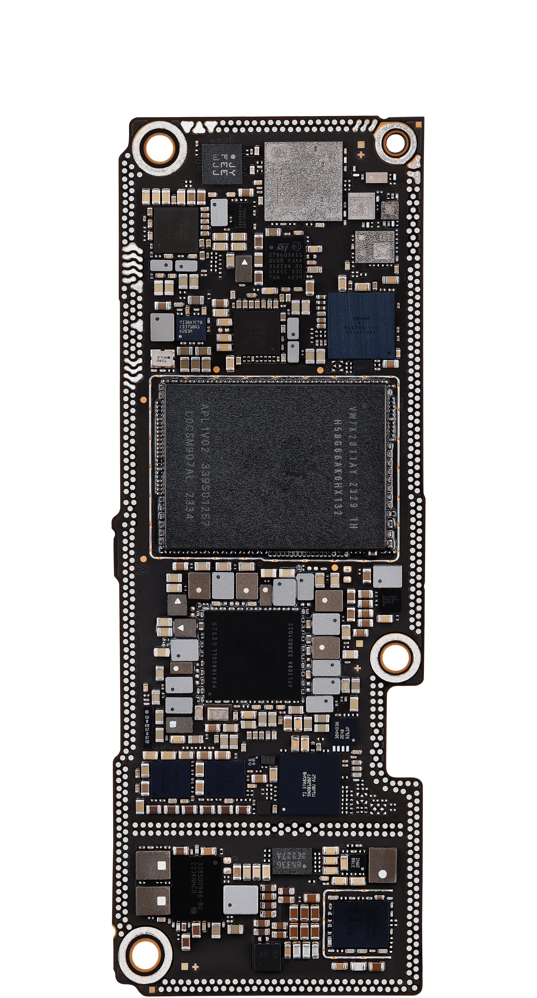 Top logic board back view
