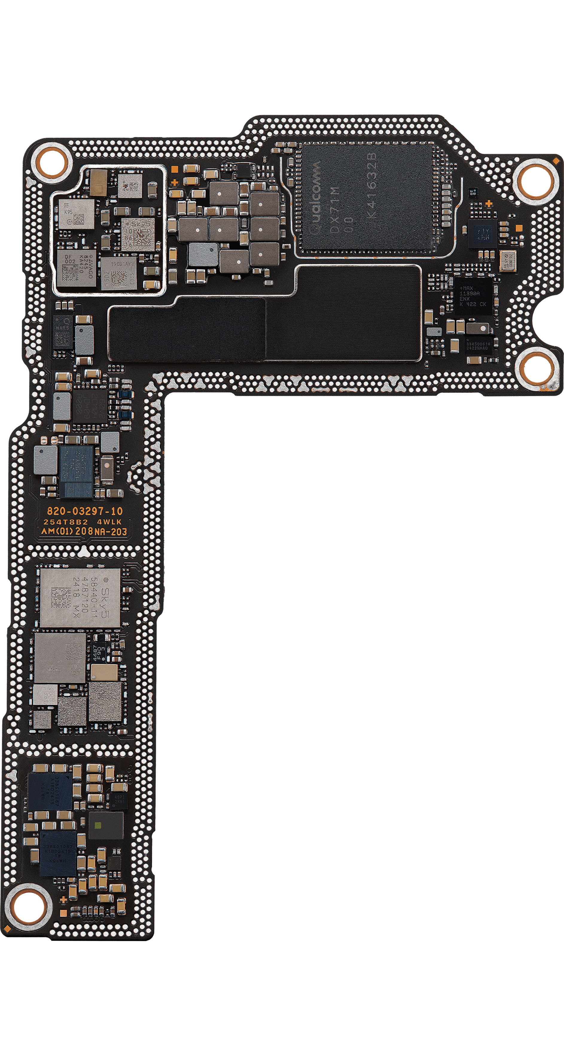 Top logic board back view