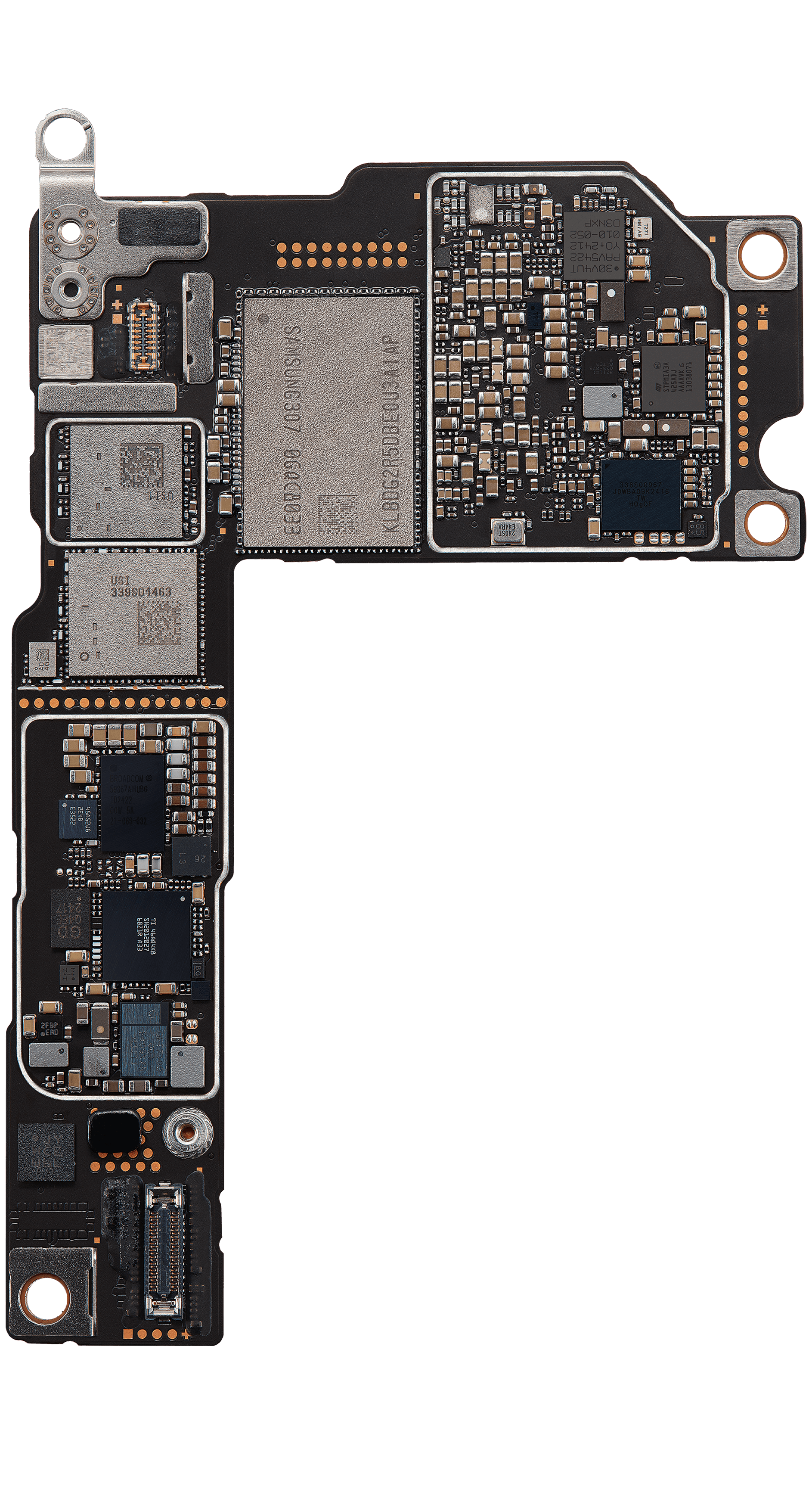 Bottom logic board rear view
