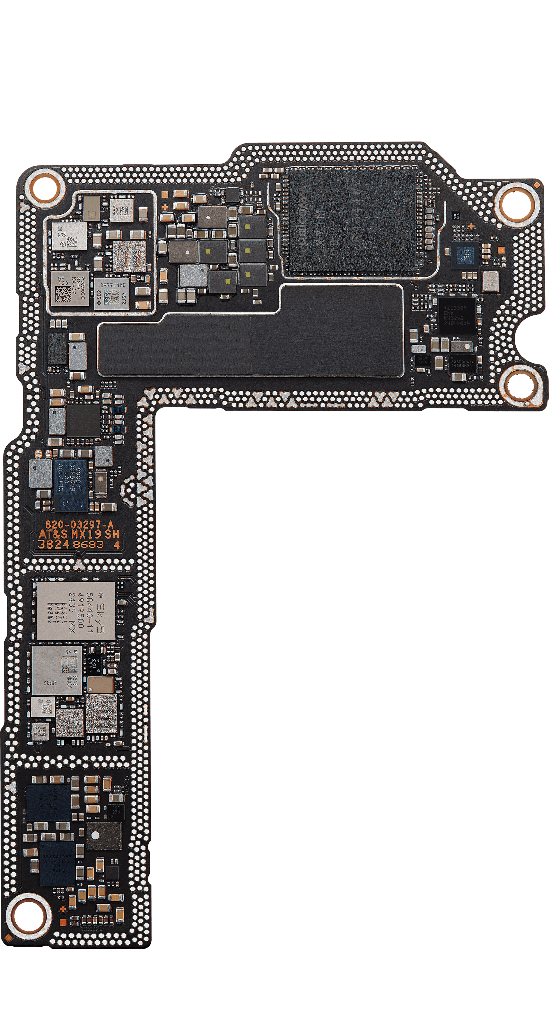 Top logic board back view