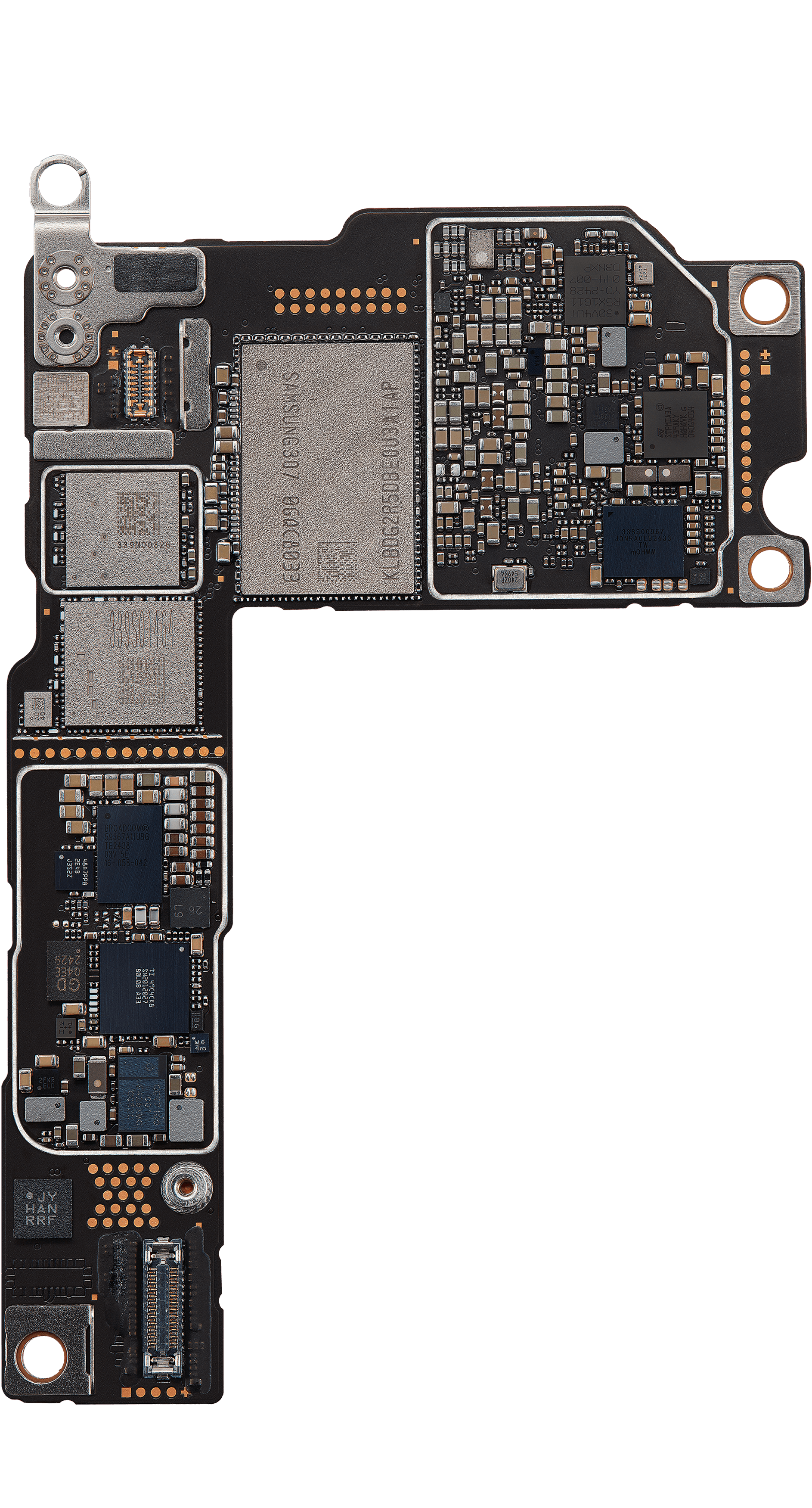 Bottom logic board rear view