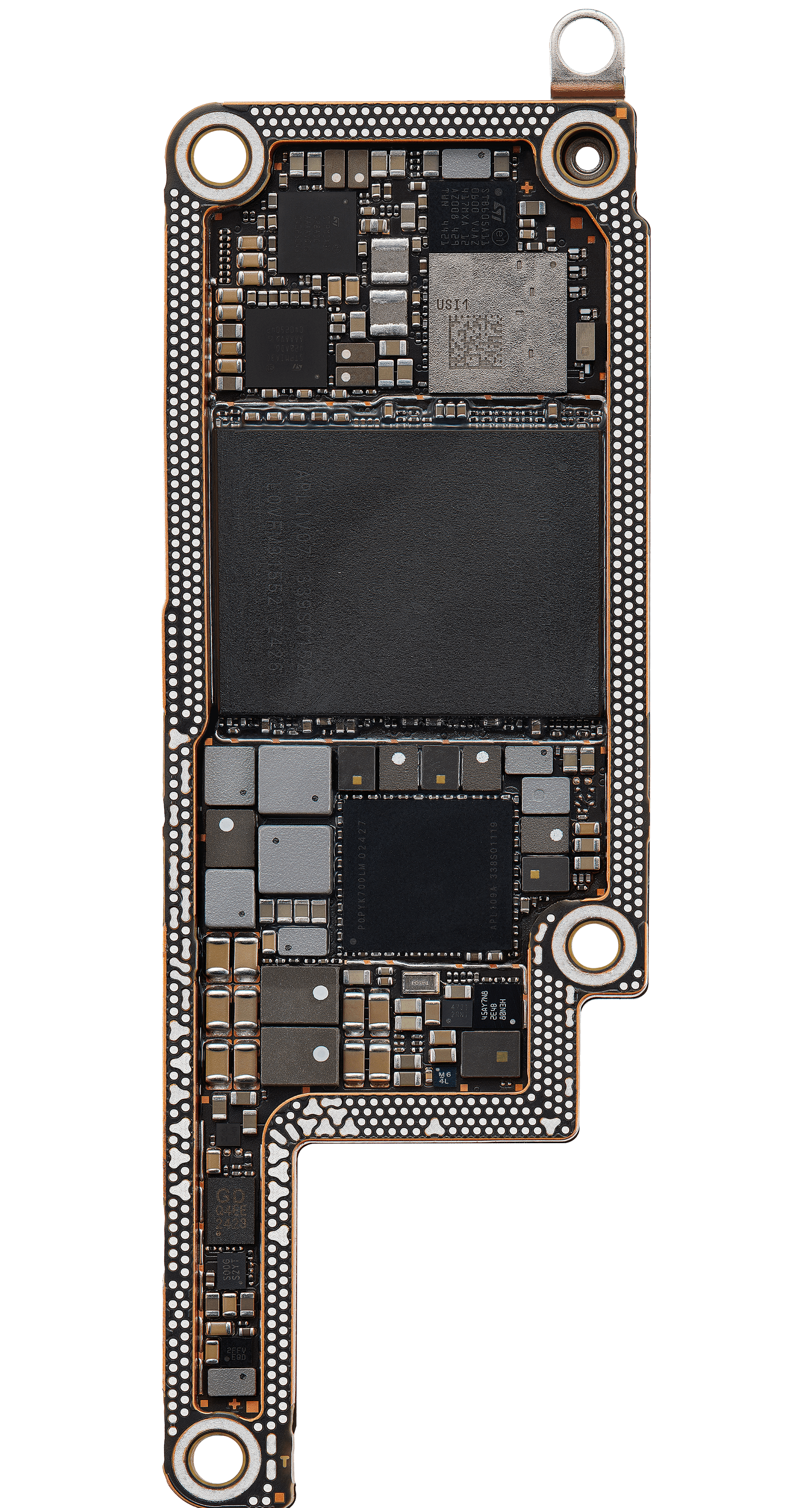 Bottom logic board front view