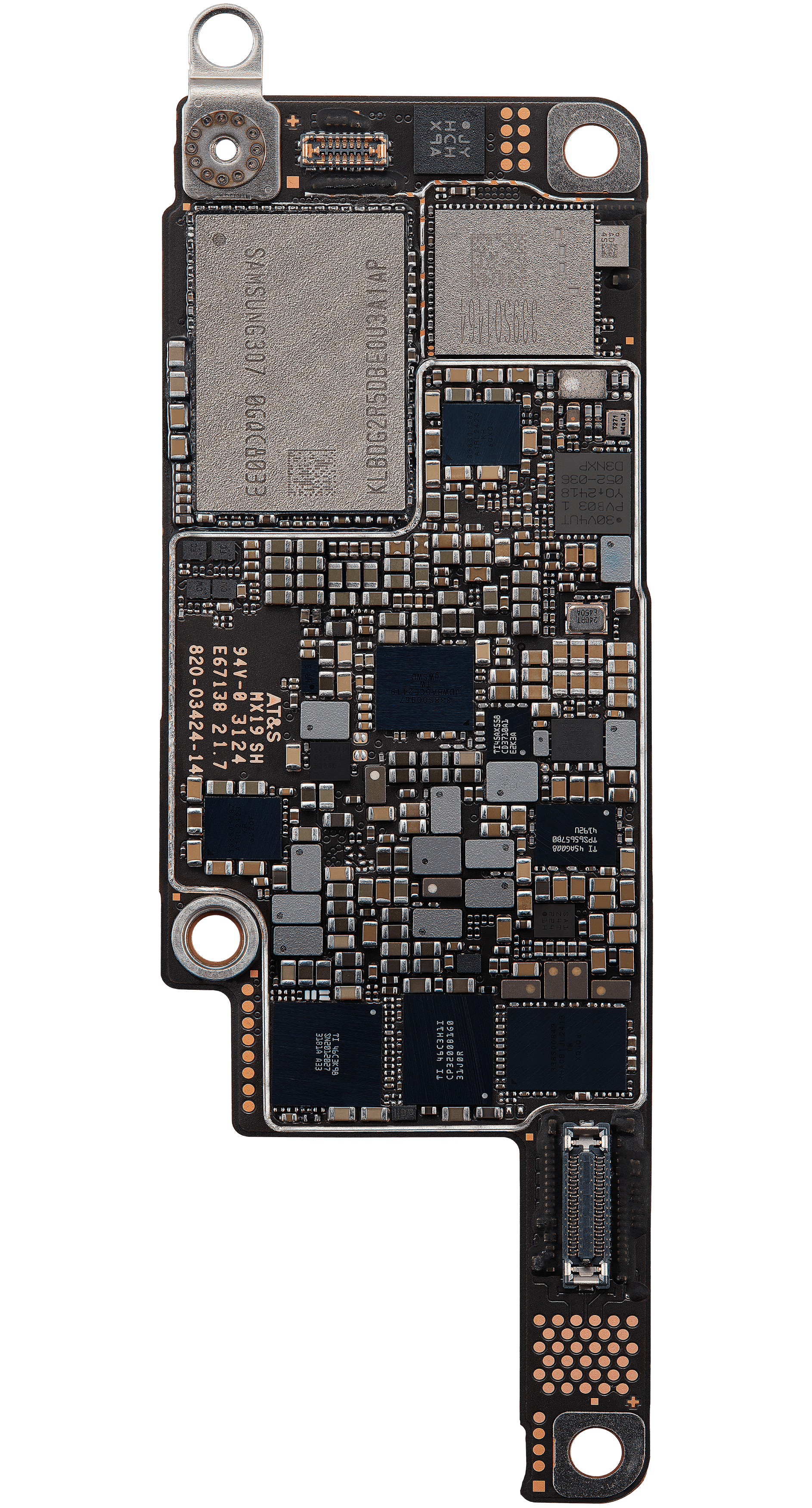 Bottom logic board rear view