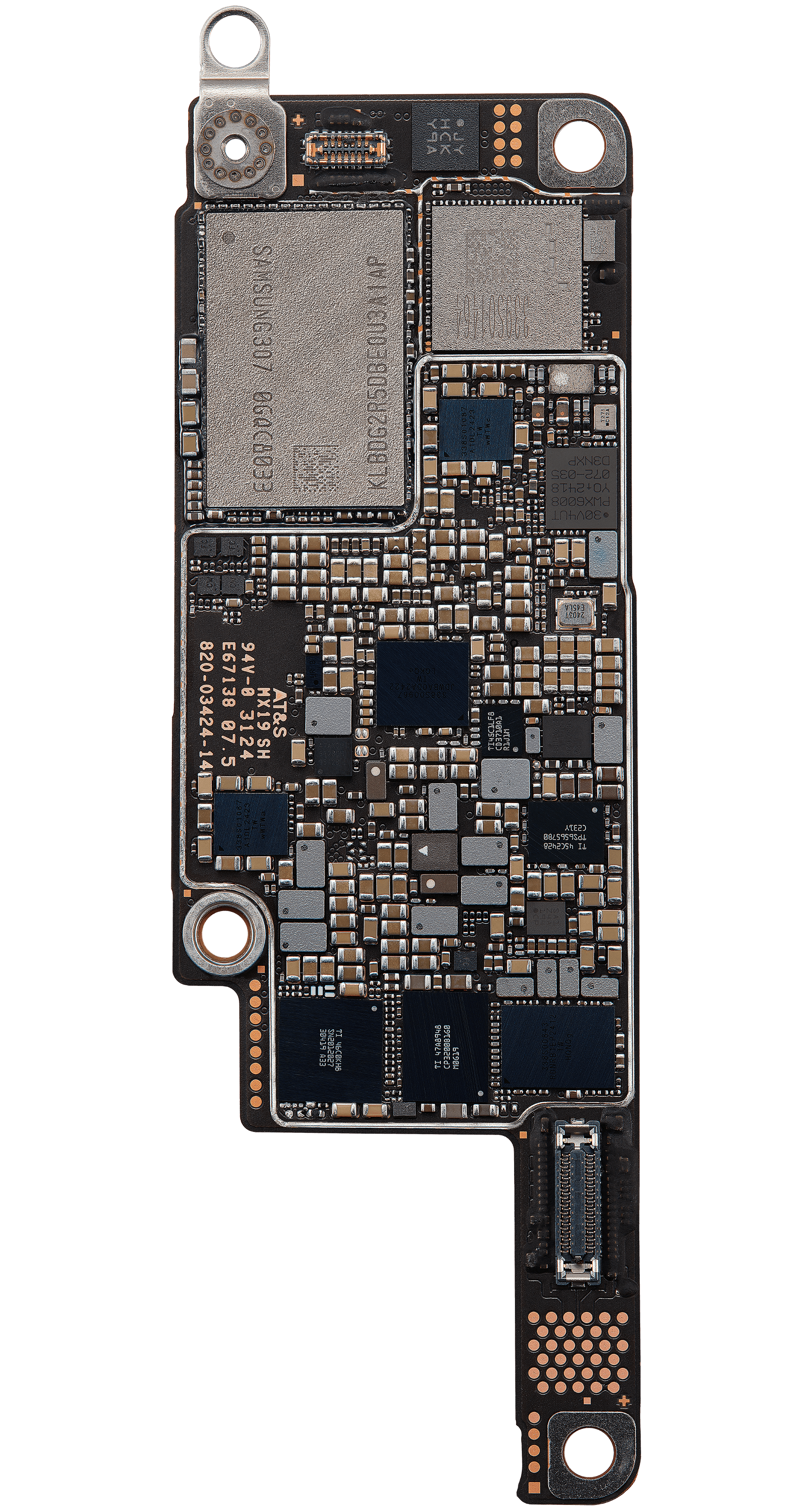 Bottom logic board rear view