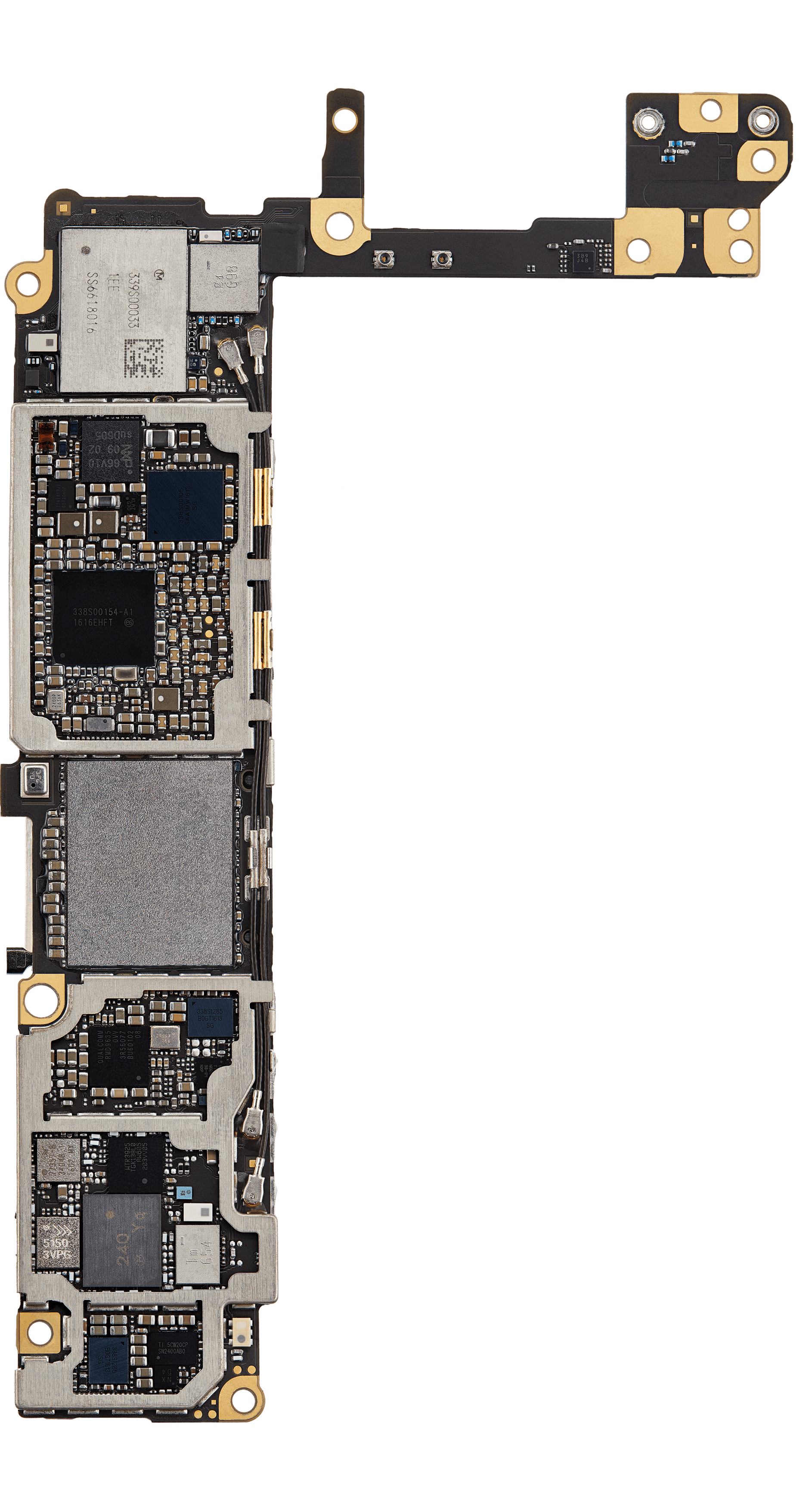 Top logic board back view