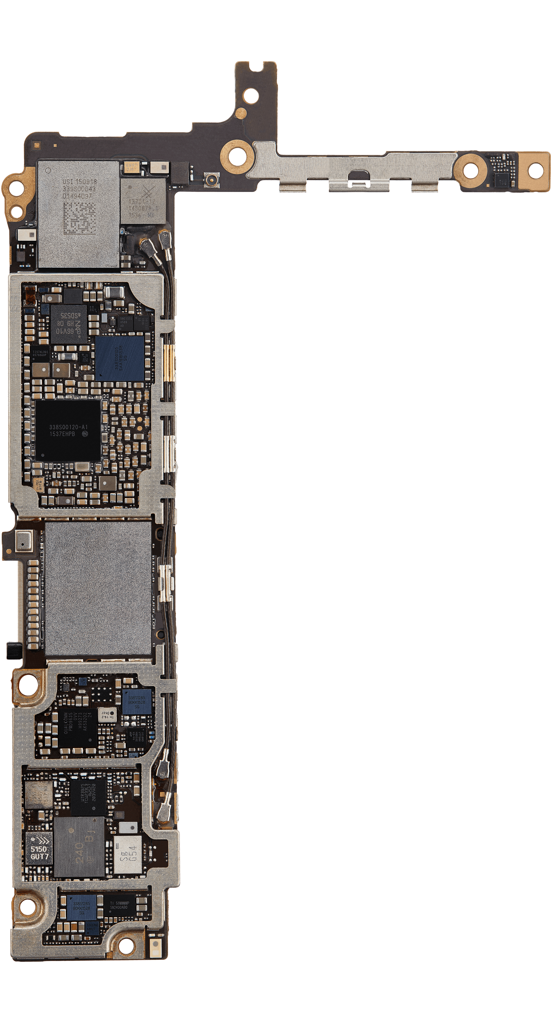 Top logic board back view