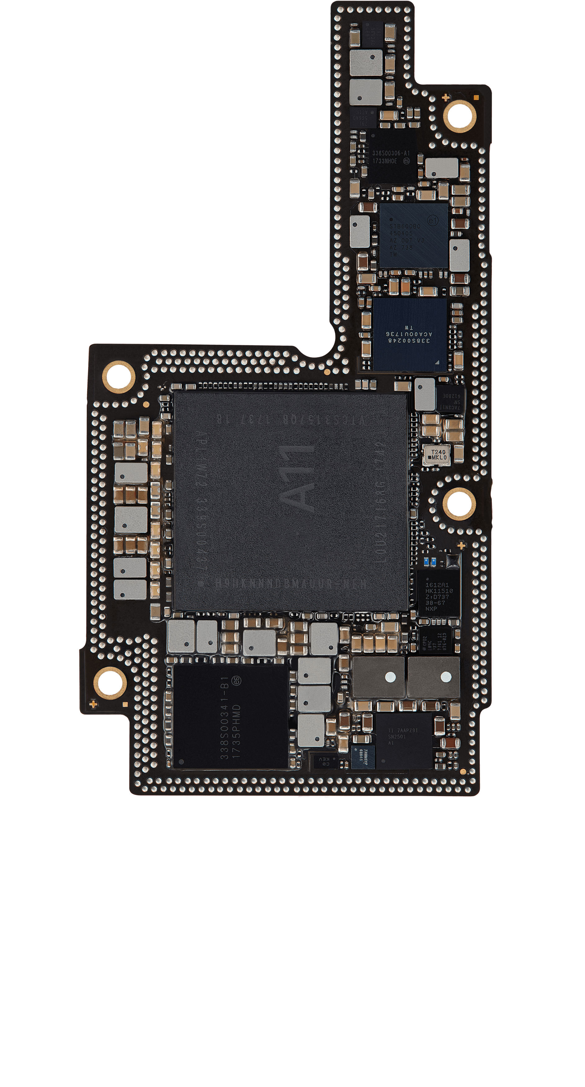 Top logic board back view