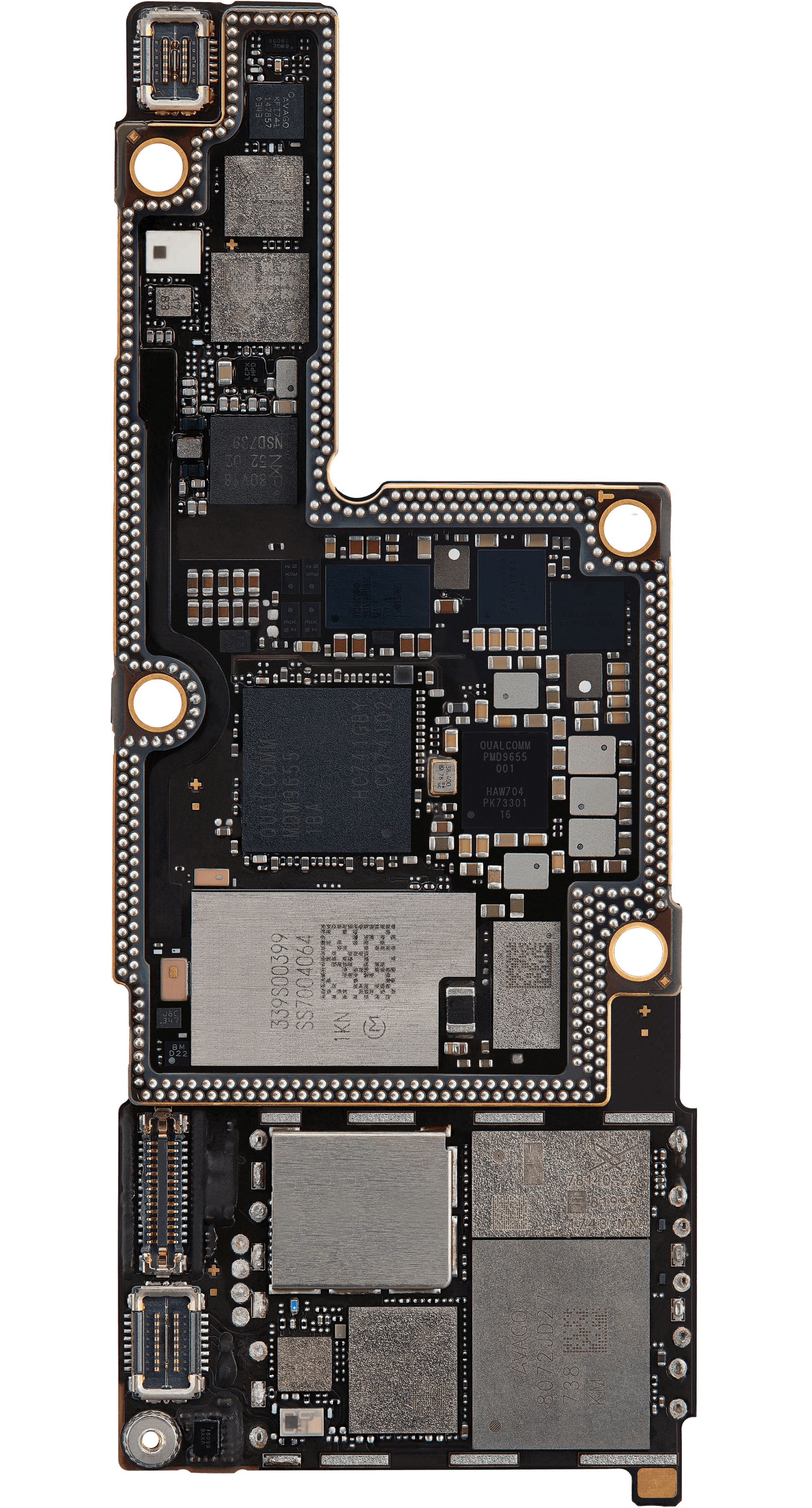 Bottom logic board front view