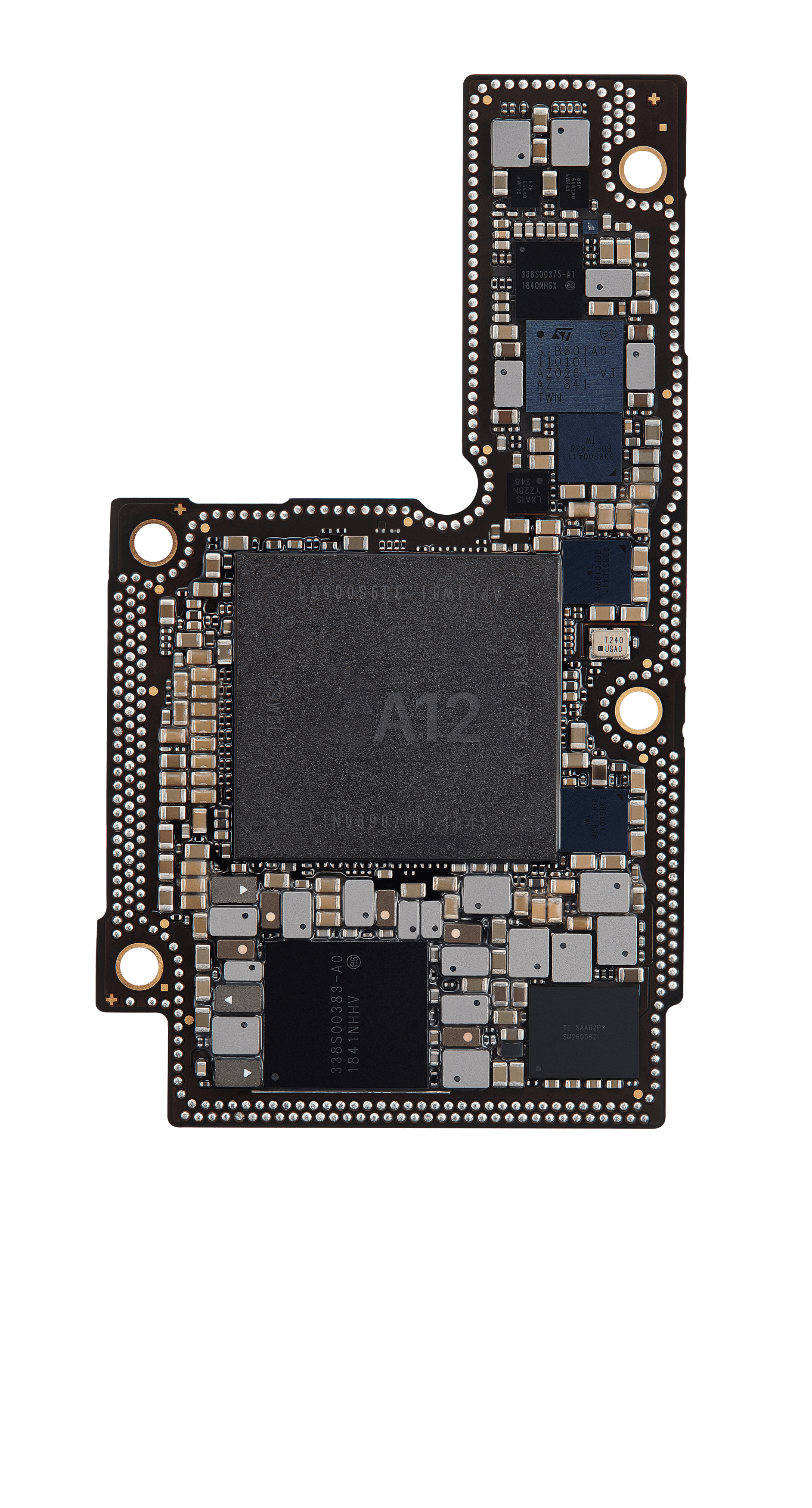 Top logic board back view