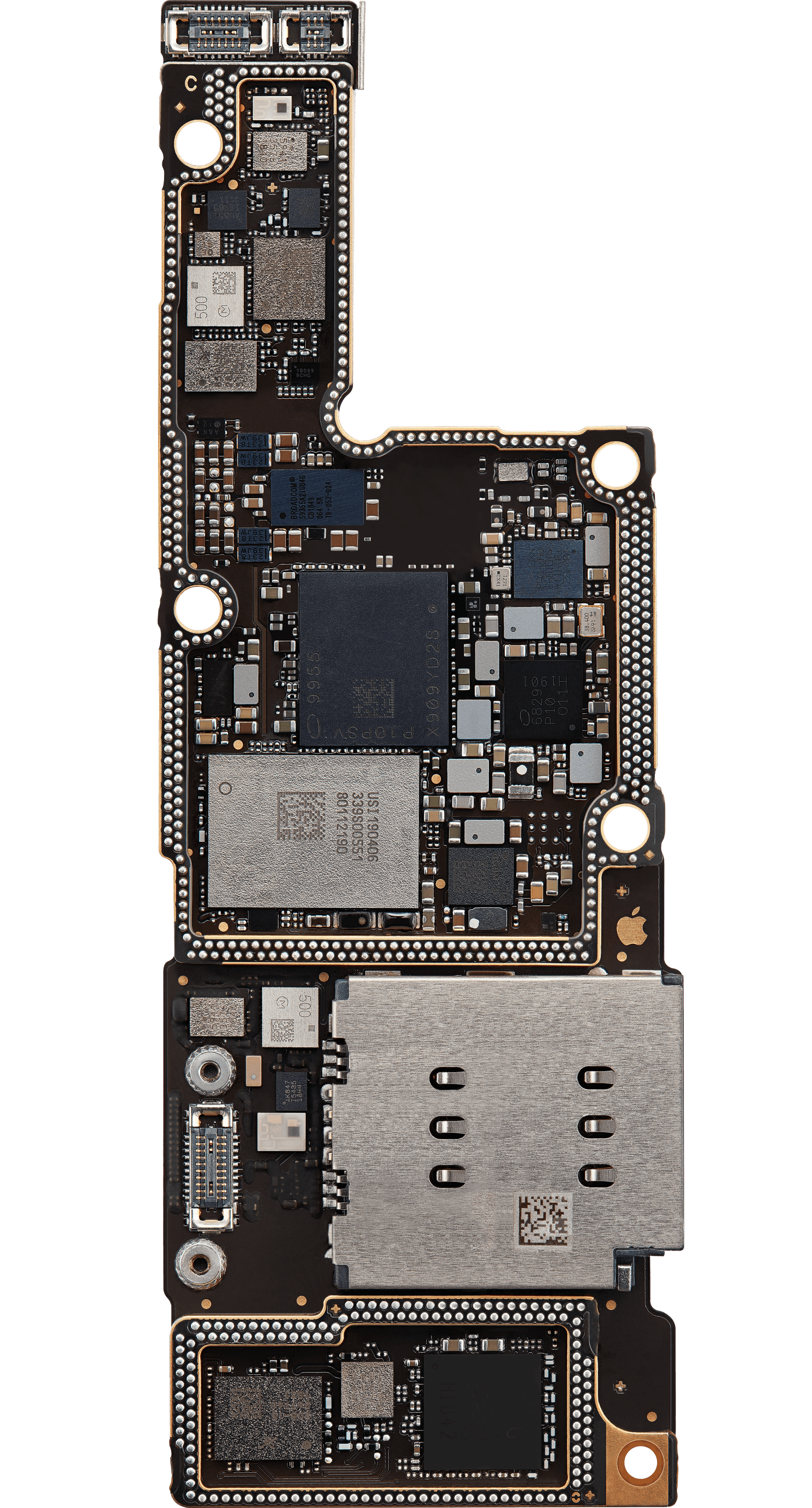 Bottom logic board front view