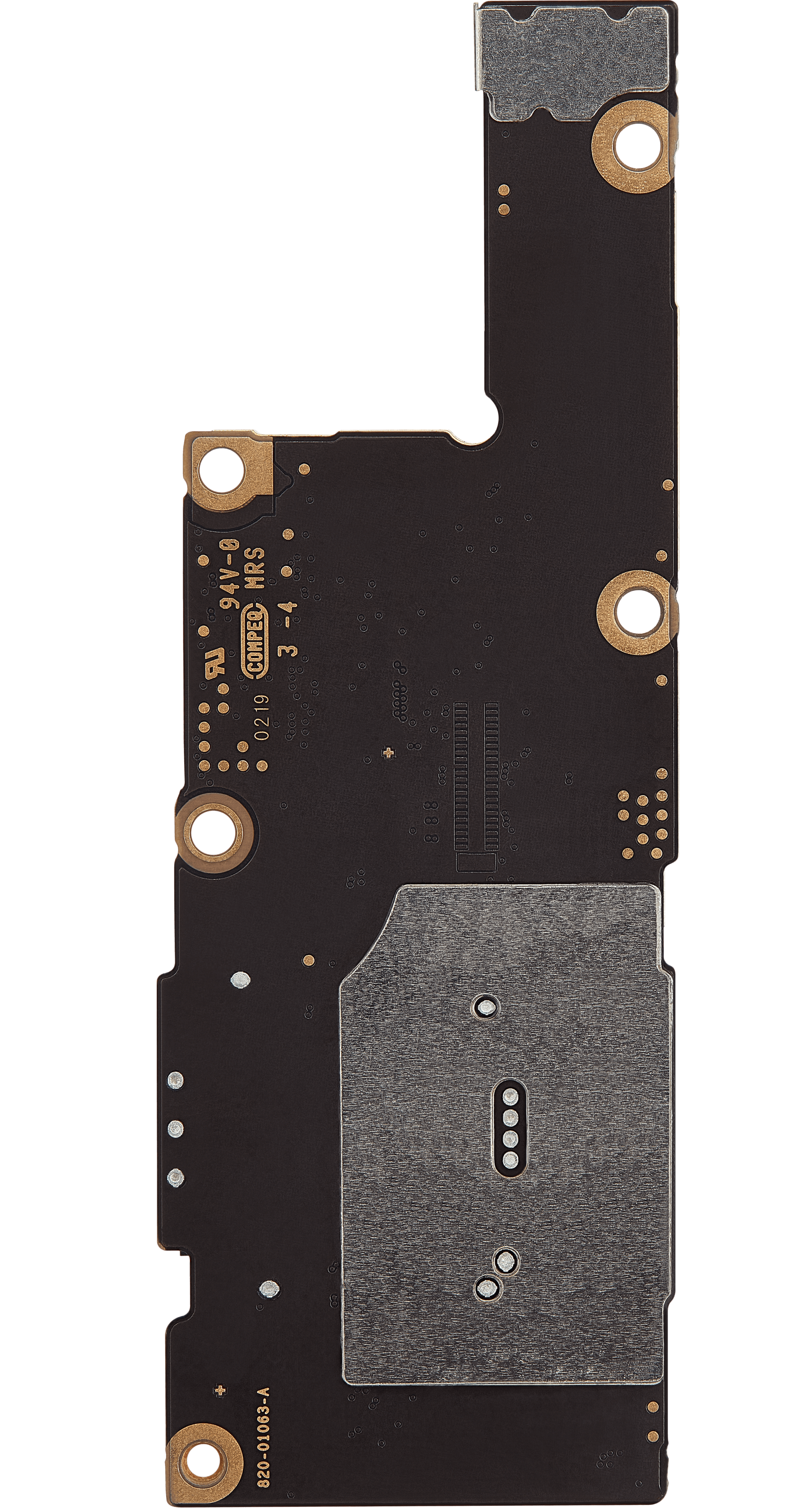 Bottom logic board rear view